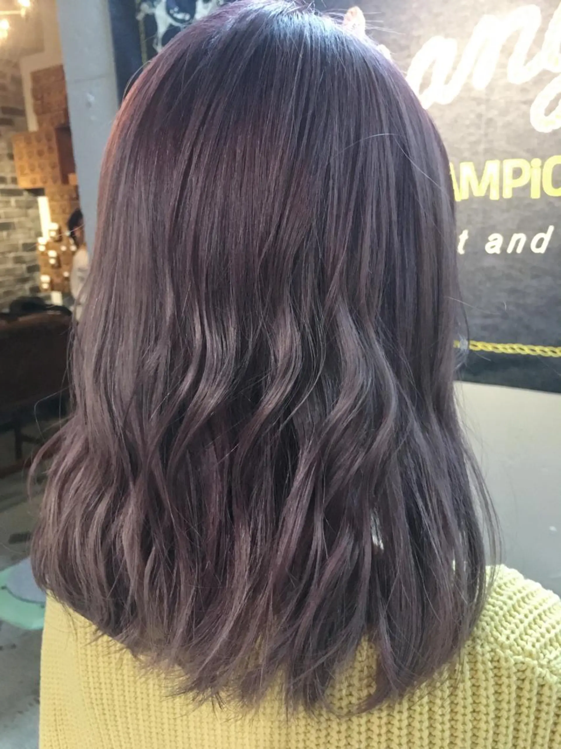 ミディアム カラー アッシュ パープルカラー パープルアッシュ ヘアカラー トリートメント 代表 中島貴志のヘアスタイル