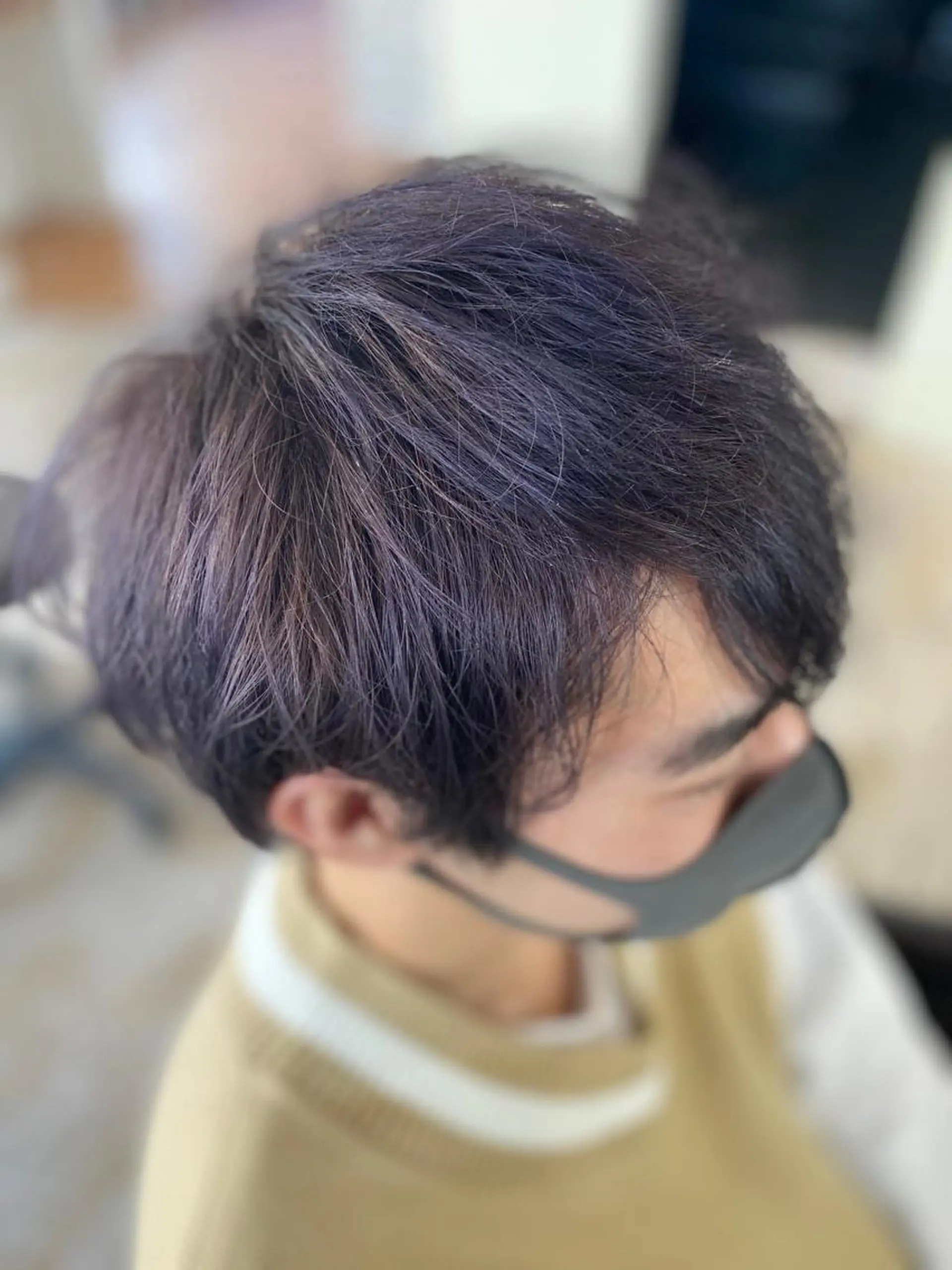 ショート カラー アッシュ ブリーチ ラベンダーカラー ラベンダーアッシュ Agu hair clarus布施駅前所属・Agu  清尾 浩昭のヘアスタイル