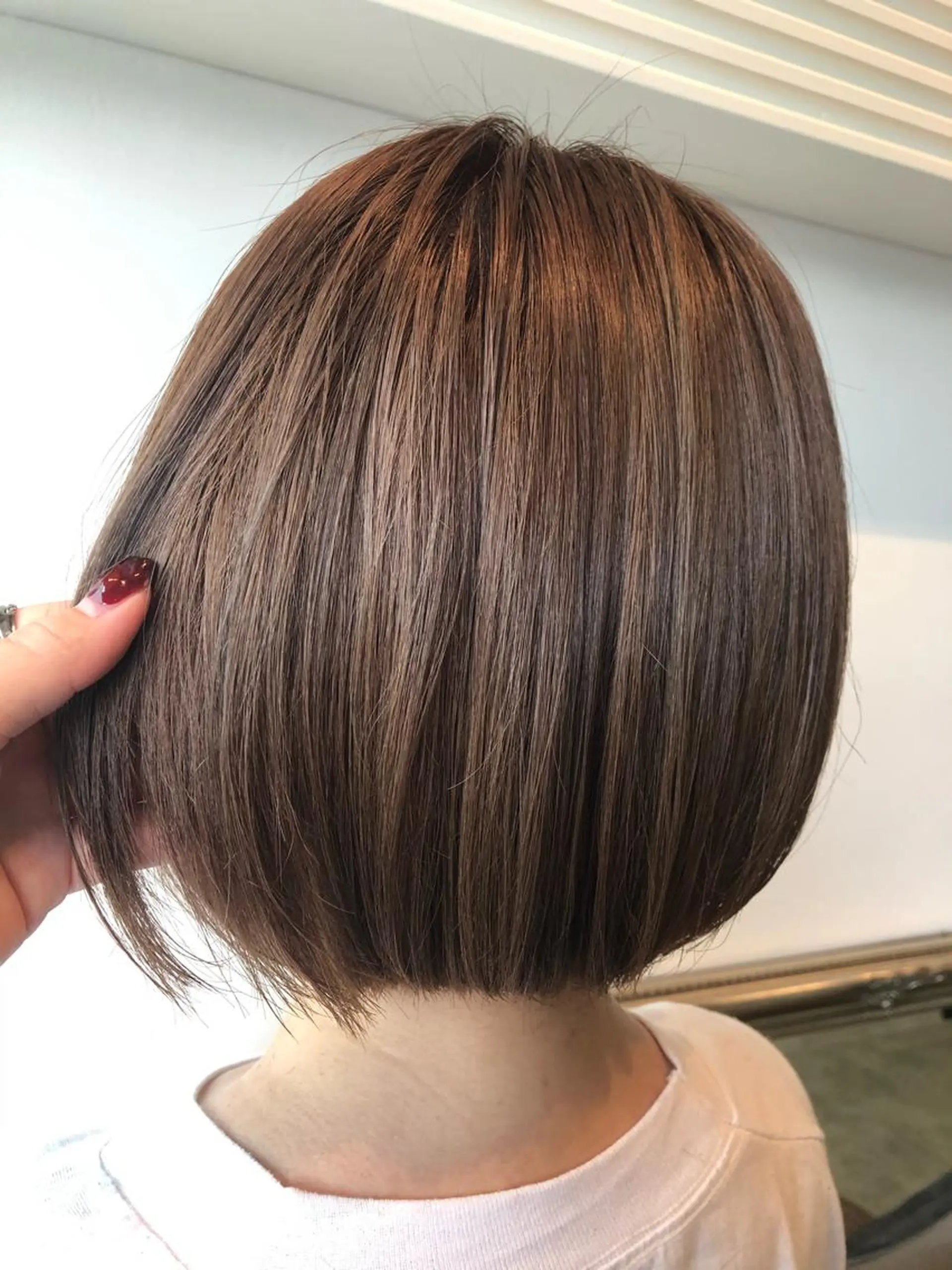 ミディアム カラー ベージュカラー ブリーチ ミルクティーベージュ 💐パーソナルカラー /市橋加菜💐のヘアスタイル