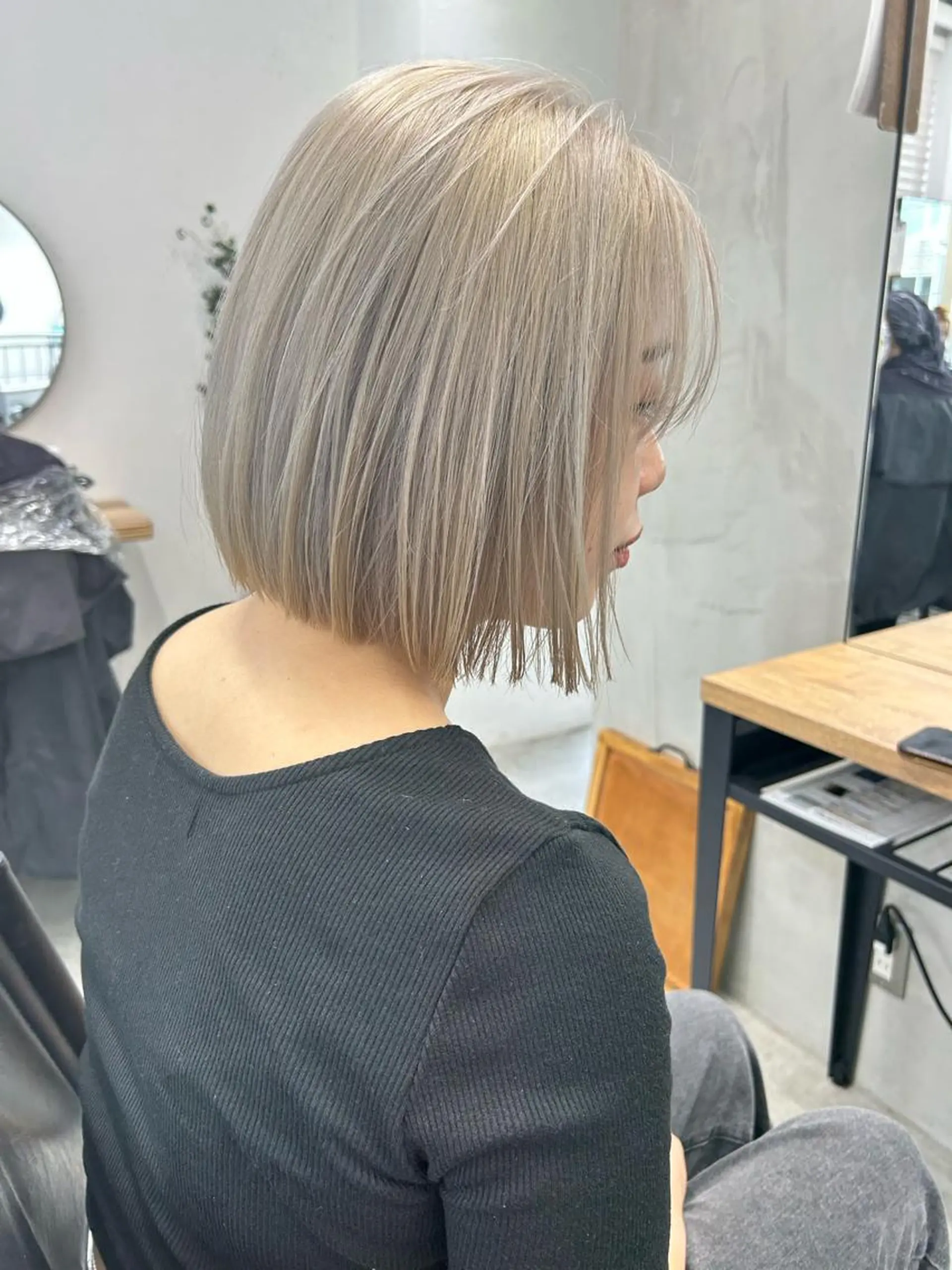 ミディアム カラー 外国人風カラー カット ヘアカラー トリートメント 🧸艶々韓国ヘア 🧁mizunaのヘアスタイル