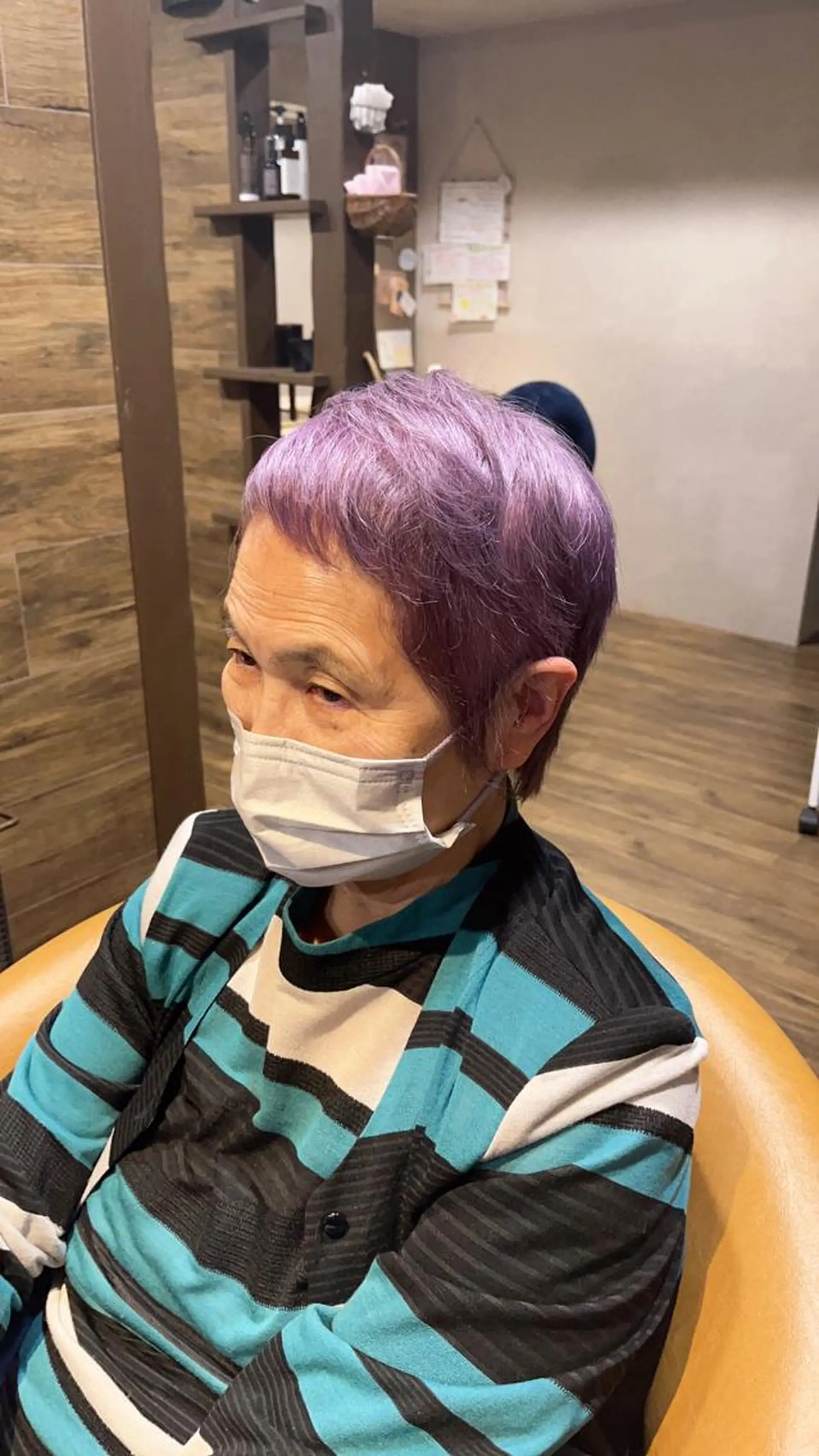 カラー 透明感カラー 箕面駅徒歩7分カプロ 三好美鈴のヘアスタイル