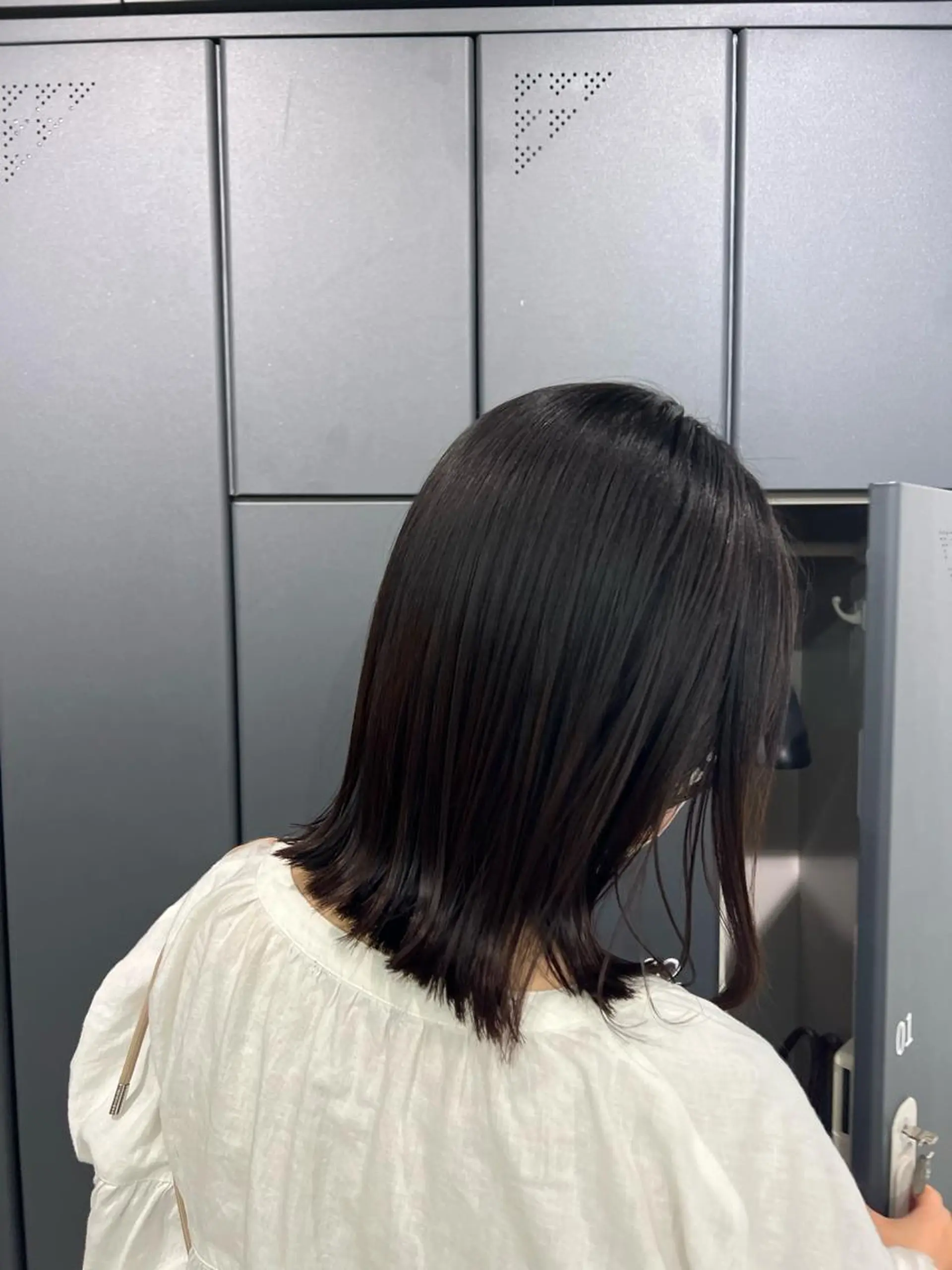 セミロング カラー kei/透明感カラー /縮毛矯正/メンズのヘアスタイル