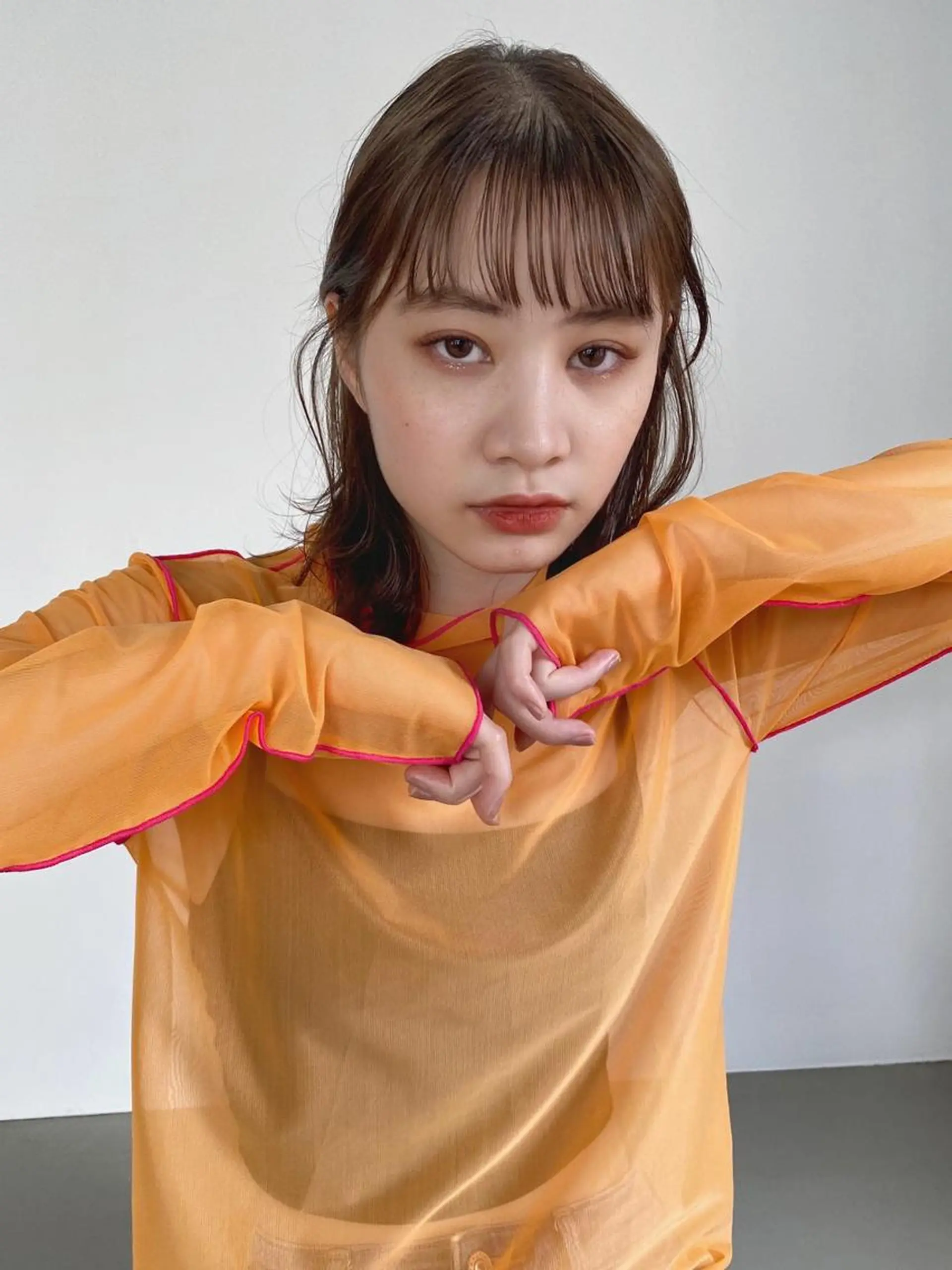 ミディアム カラー アディクシーカラー ブリーチ ブロンド ブルーカラー ハイライトカラー CEINE【セーヌ】 三軒茶屋のヘアスタイル