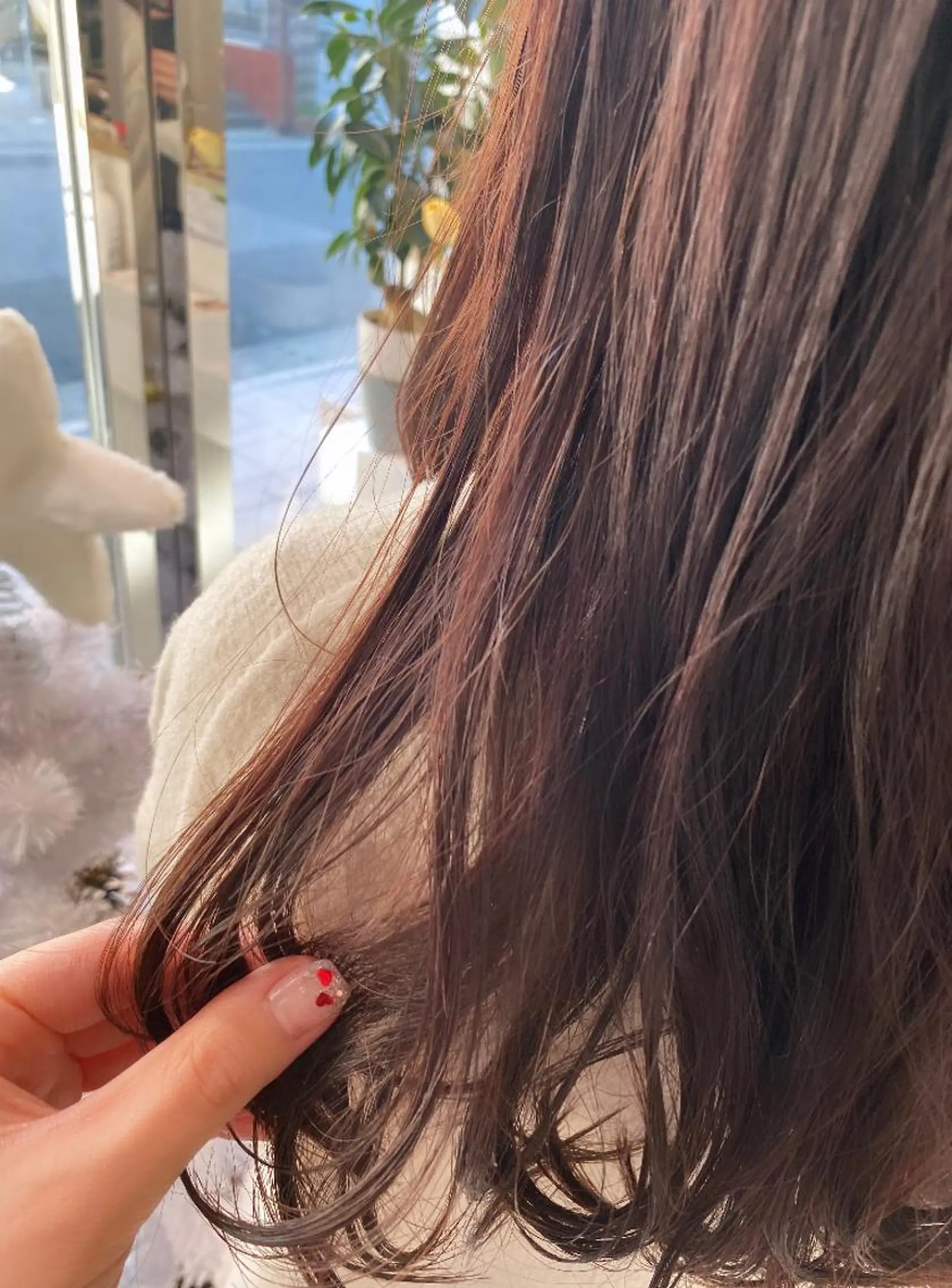ロング ヘアカラー トリートメント あさかわ みほのヘアスタイル