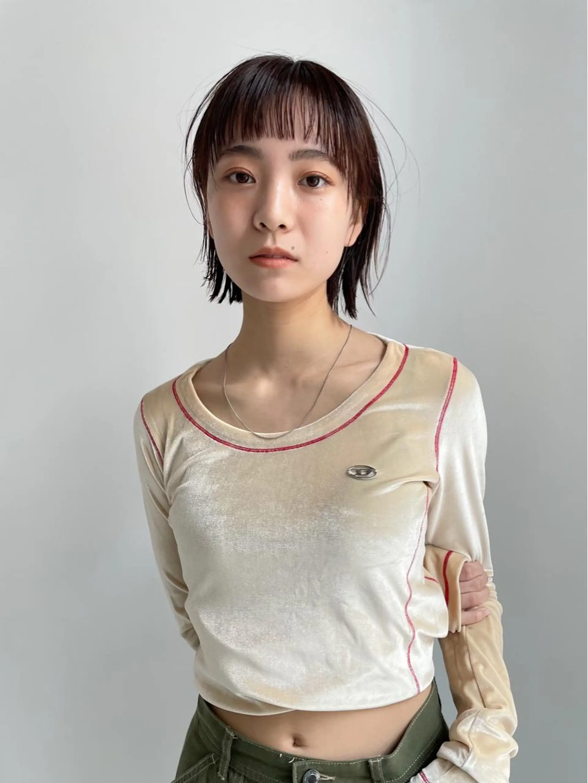 ミディアム 青木 優歩のヘアスタイル