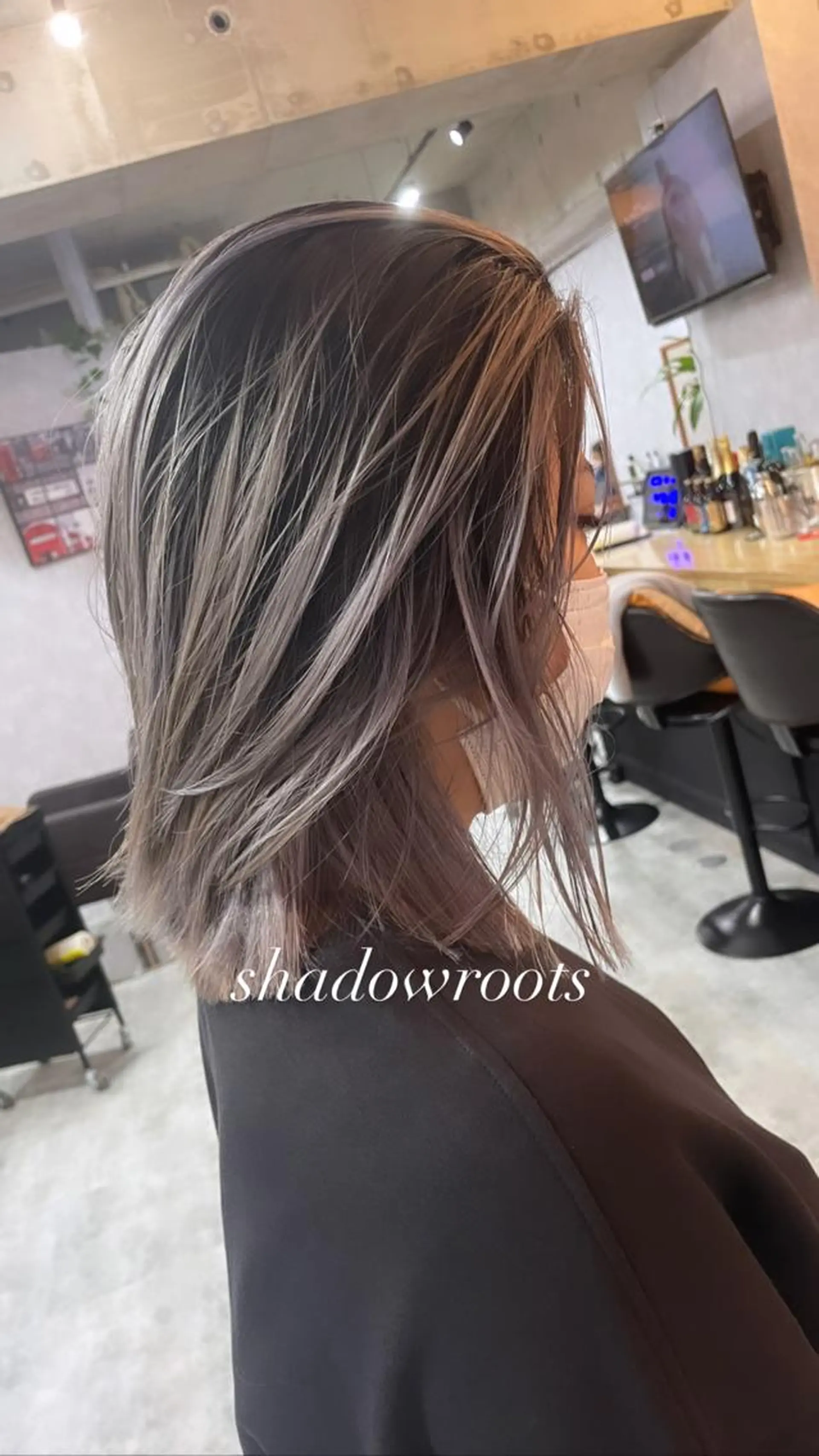 ミディアム andKおもろまち店 艶ダブルカラー✨のヘアスタイル