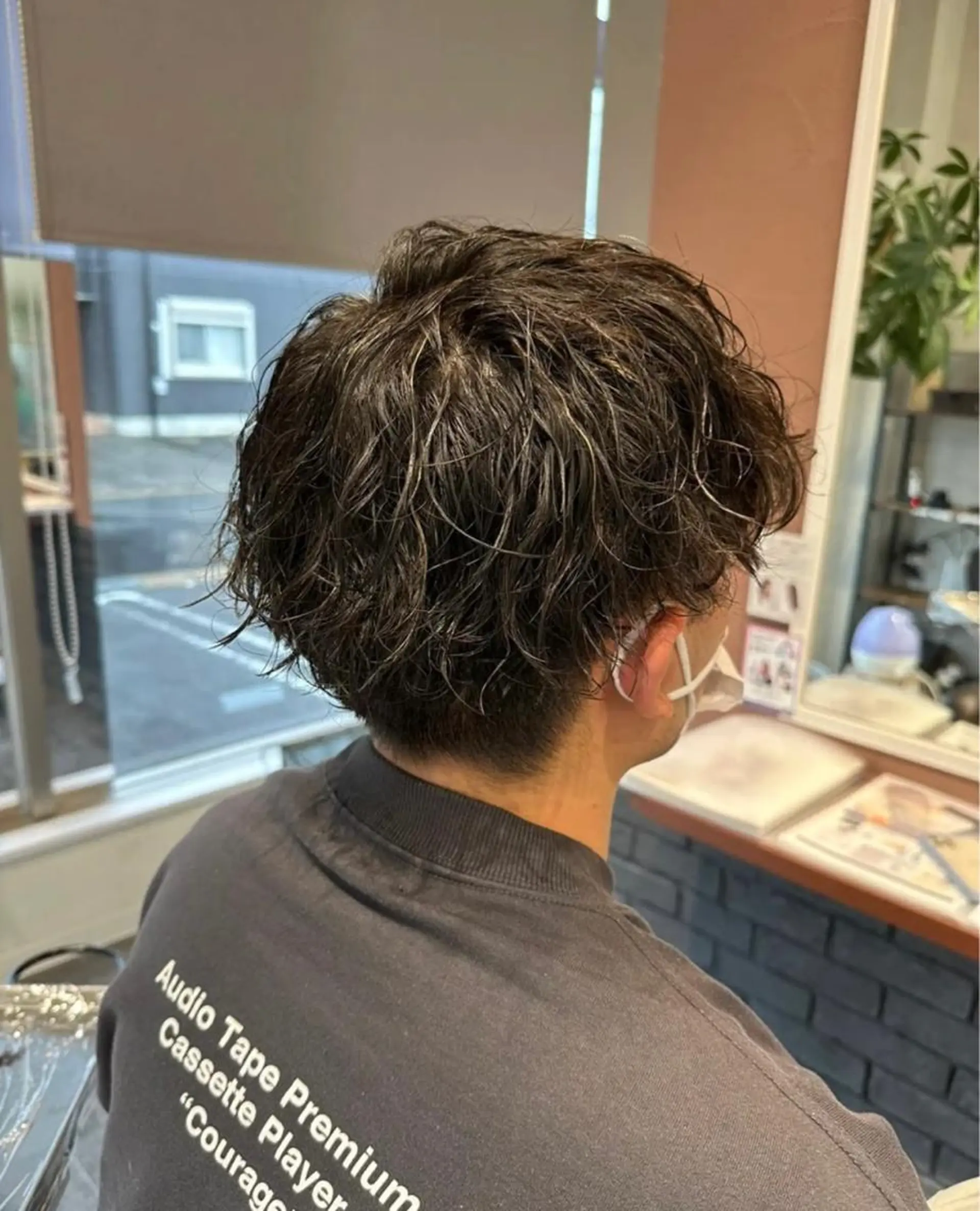 パーマ メンズ カット パーマ TELAHAIR成田 マネージャー吉野美羽のヘアスタイル