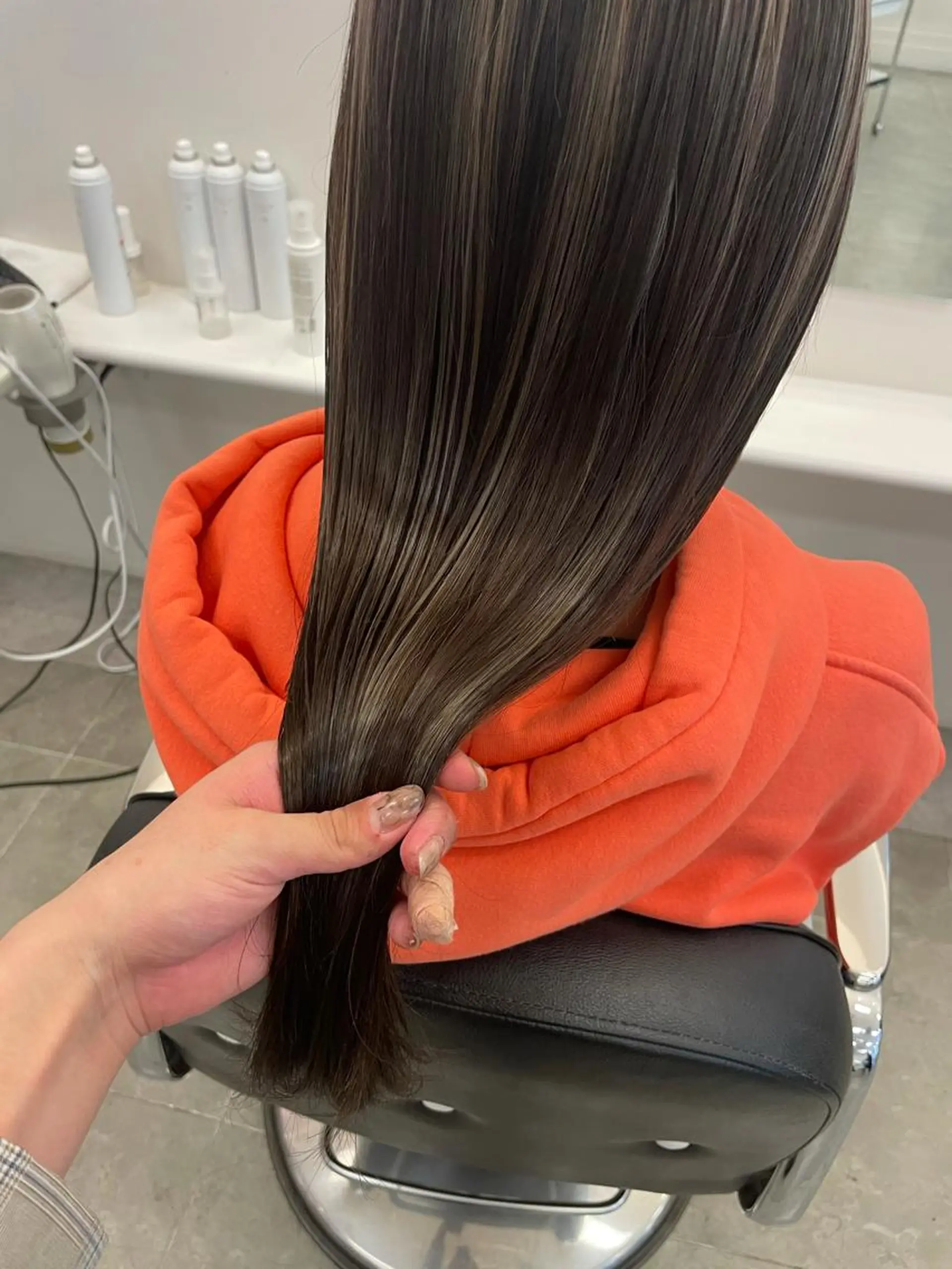 ロング ヘアアレンジ 髪質改善 トリートメント GO TODAY  SHAiRE SALON岡山所属・Sana/ 耳ツボ/インナーのヘアスタイル