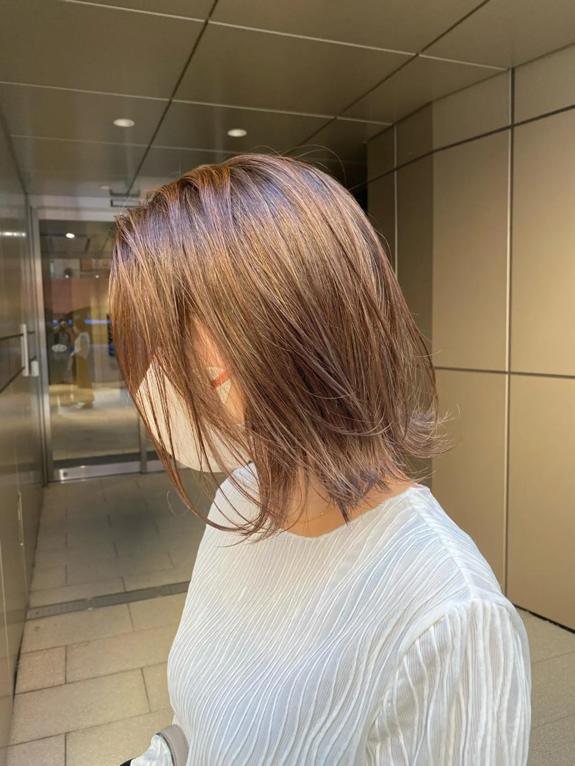 ショート カラー ヘアカラー トリートメント 白髪ぼかしハイライト ／レイヤー中島啓太のヘアスタイル