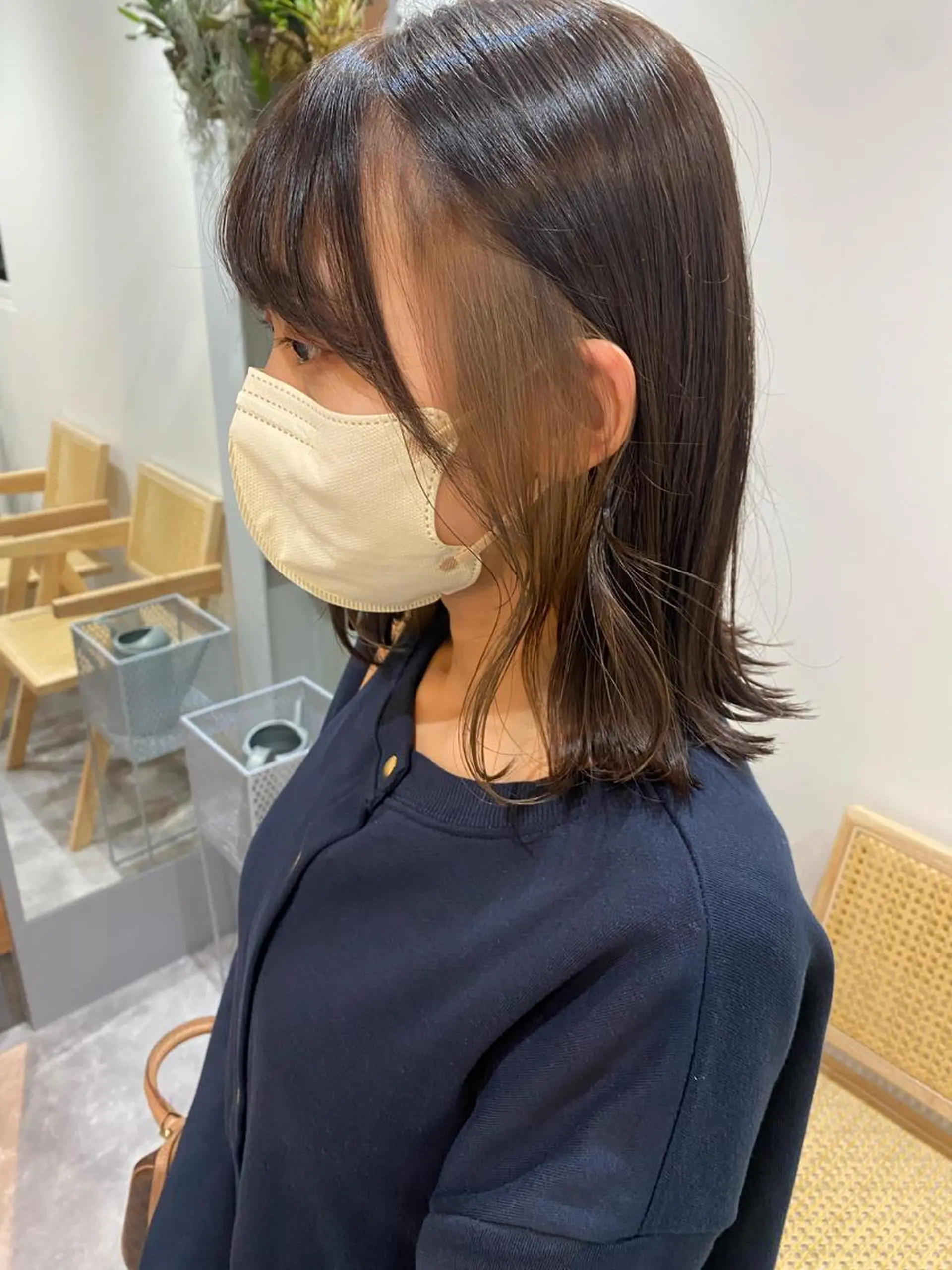 ミディアム カラー 韓国×髪質改善カラー 💎hinaのヘアスタイル