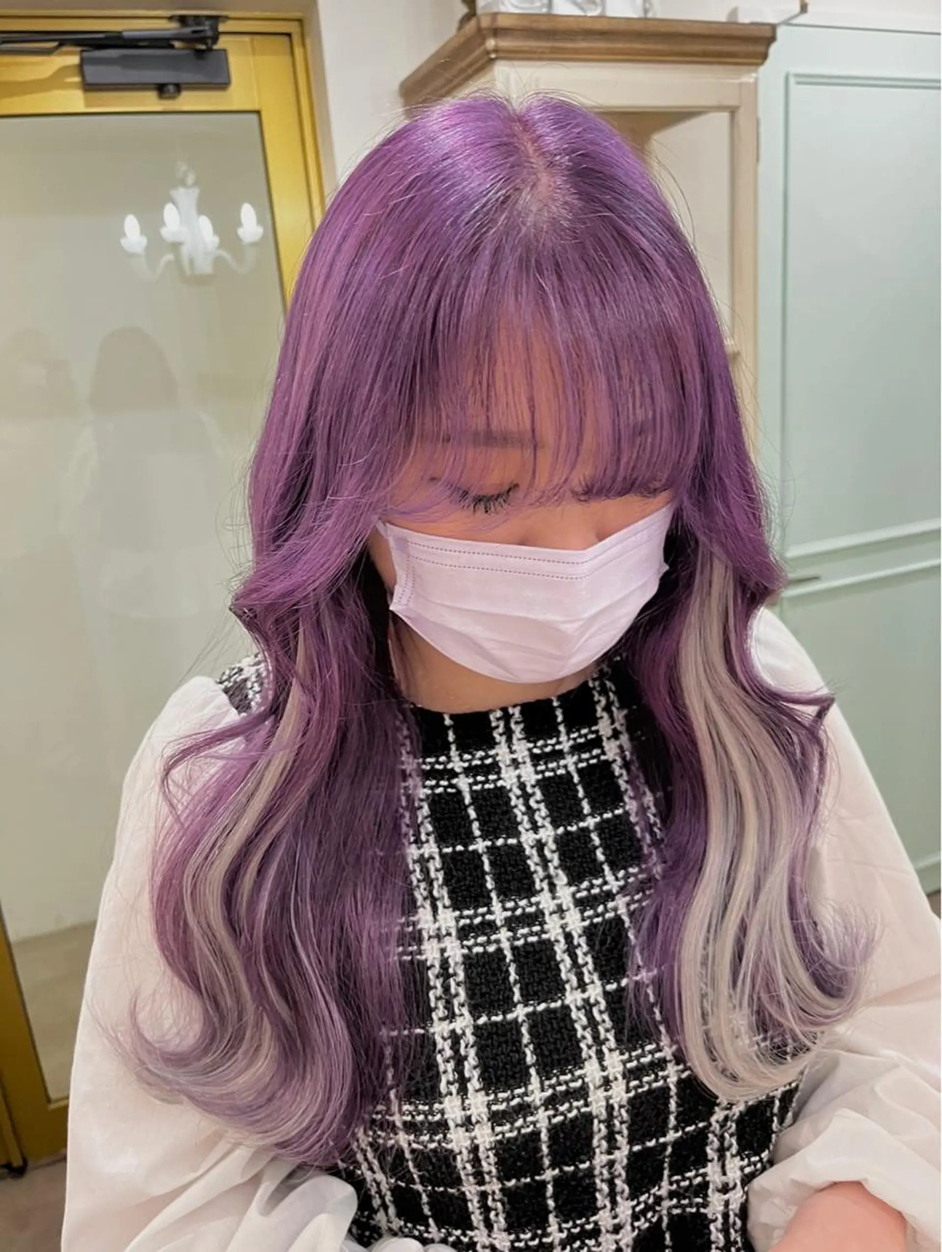 ロング カラー MOE🐈‍⬛🎀 エクステ/ワンホンのヘアスタイル