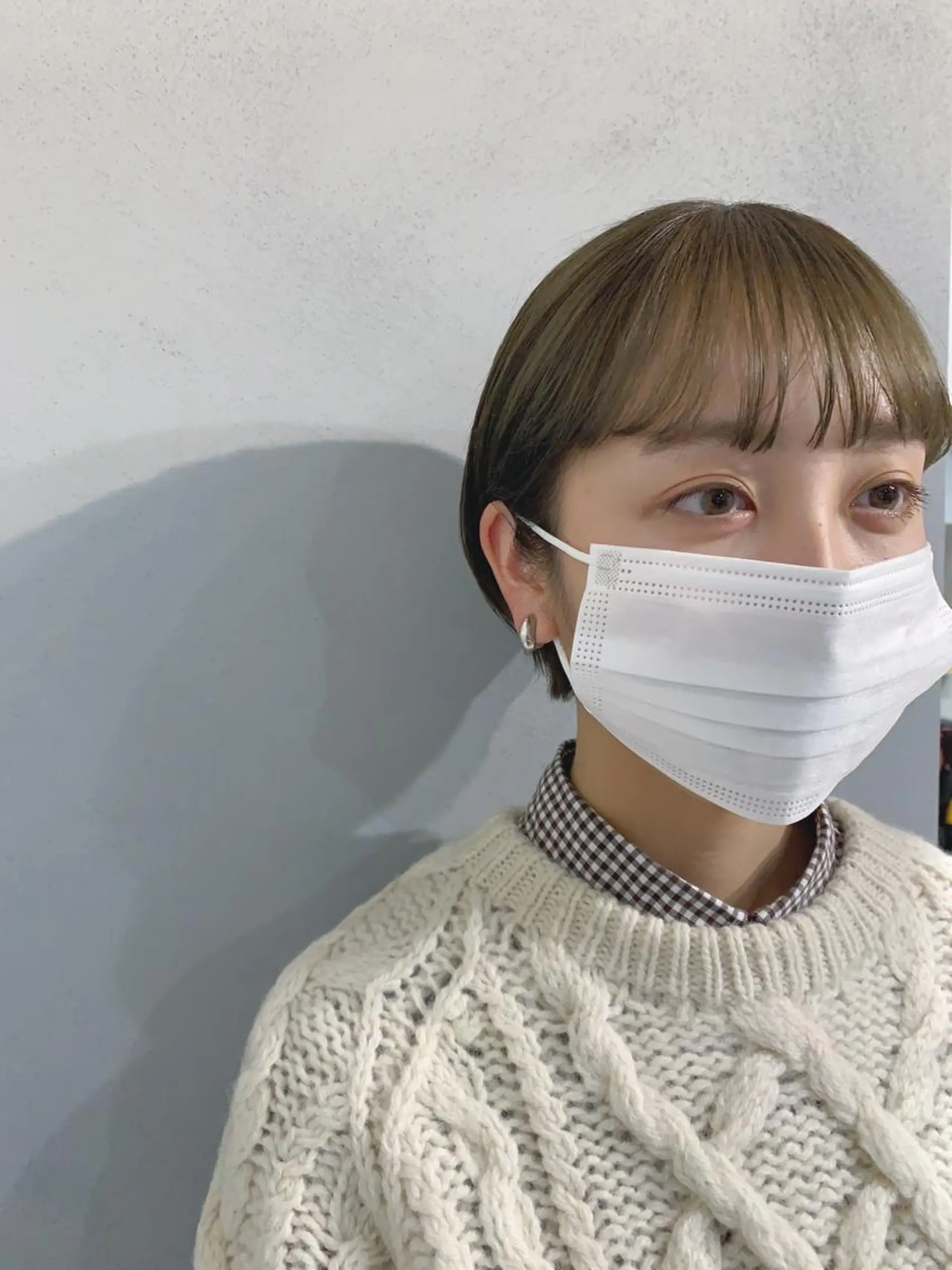 ショート カラー ボブパーマコテ巻き風 パーマNo1深江秀平のヘアスタイル