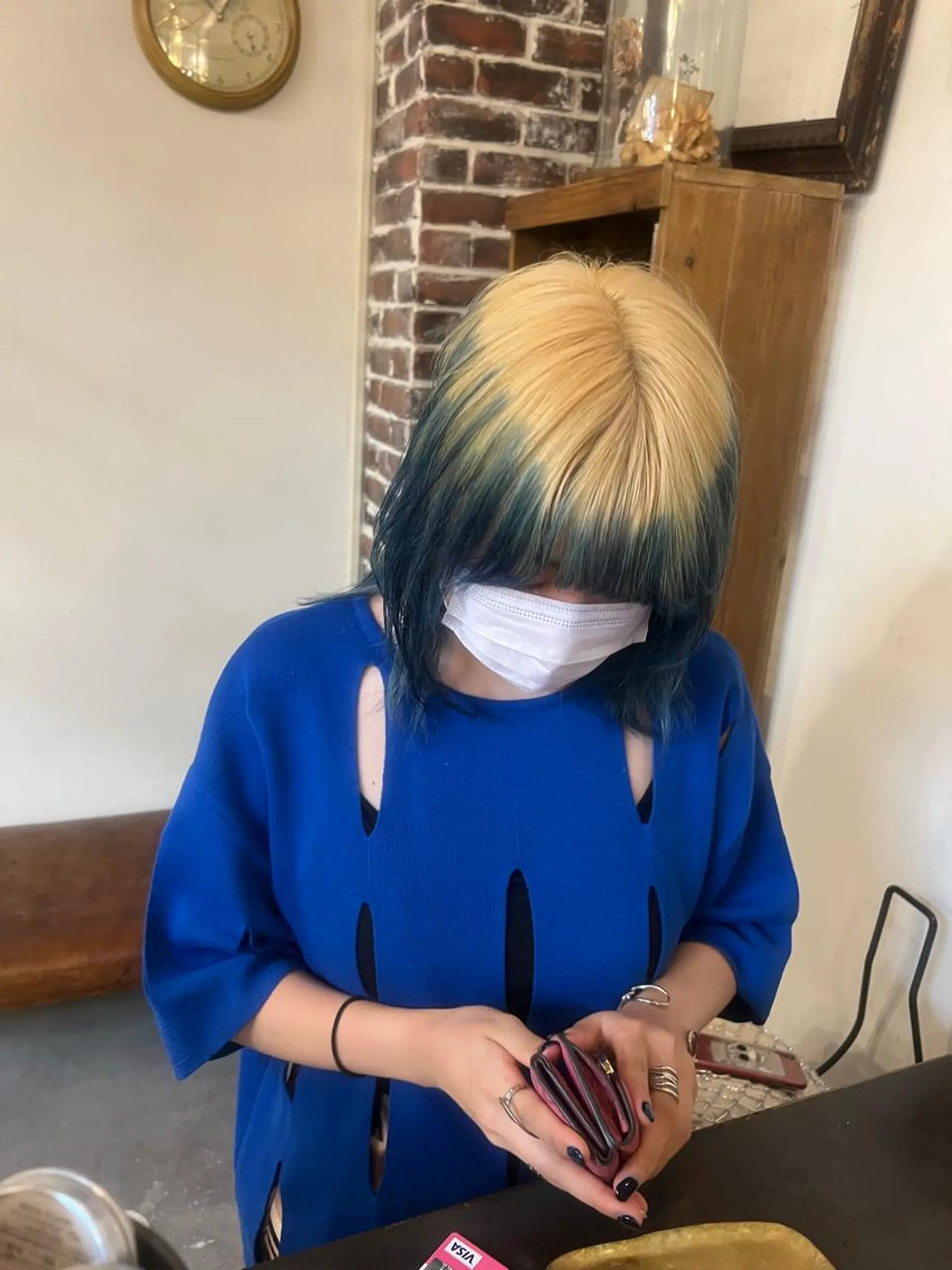 カラー joh/メンズ/ ブリーチ/矢場町のヘアスタイル