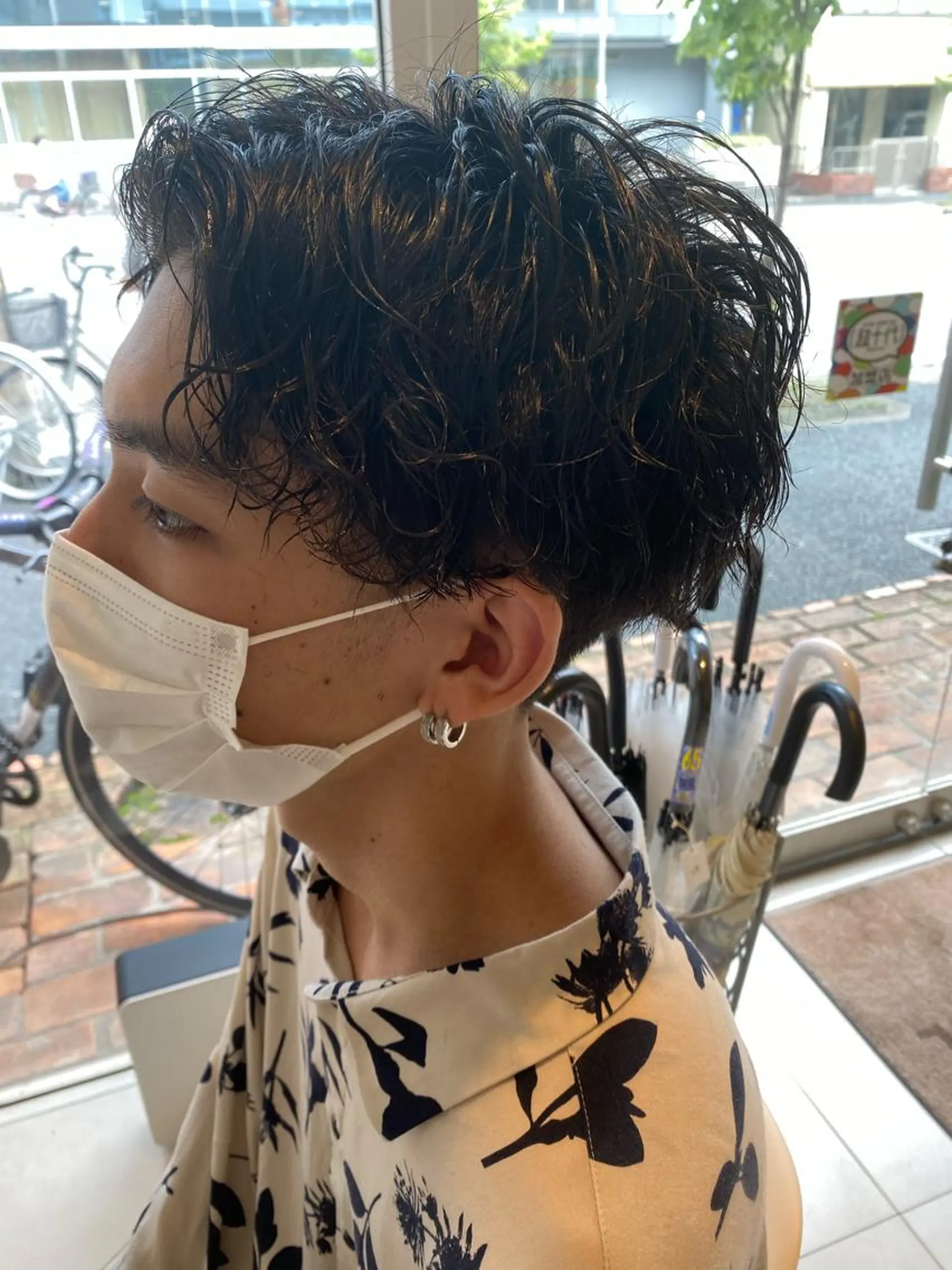 パーマ メンズ カット パーマ 🍀透明感抜群🍀/ ハイトーンカラーのヘアスタイル