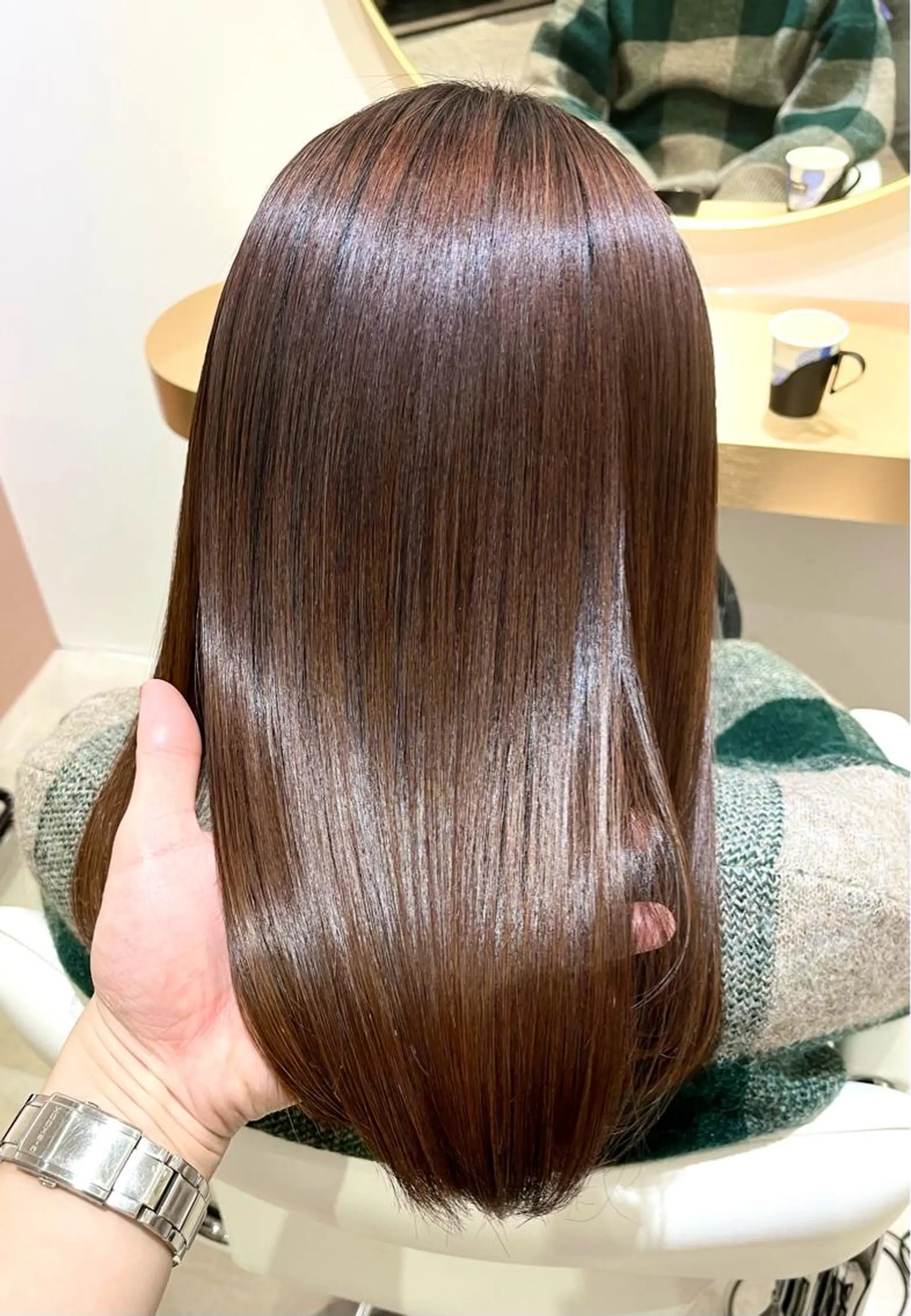 ロング 髪質改善 トリートメント 酸熱トリートメント LAGRECE大阪梅田店所属・美髪矯正・髪質改善 【中村吉孝】のヘアスタイル