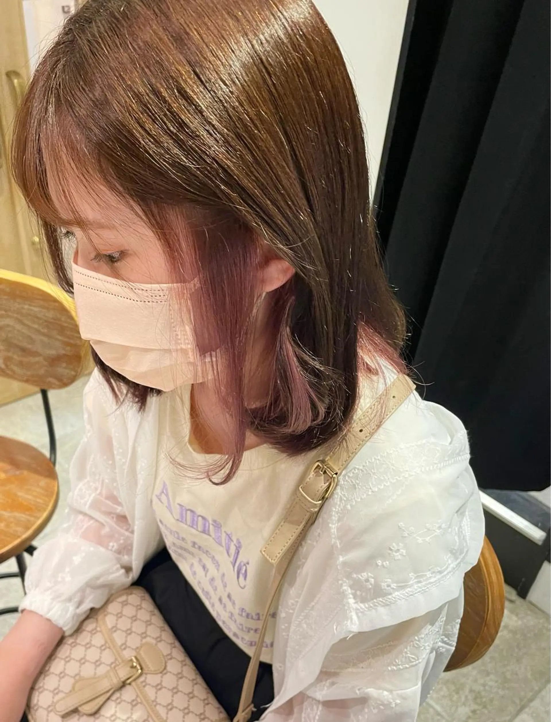 ミディアム カラー newi梅田🫧韓国 ヘア🫧sakiのヘアスタイル