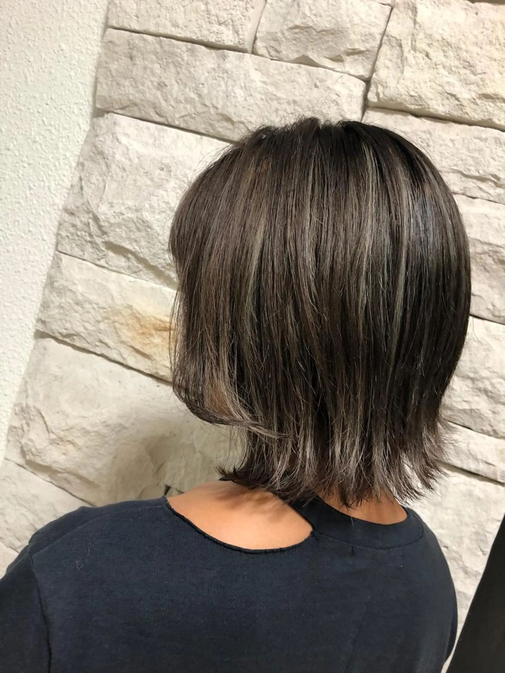 ミディアム カラー ヘアアレンジ メンズ キッズ ネイル マツエク・マツパ 透明感カラー🤎 ゆりのヘアスタイル