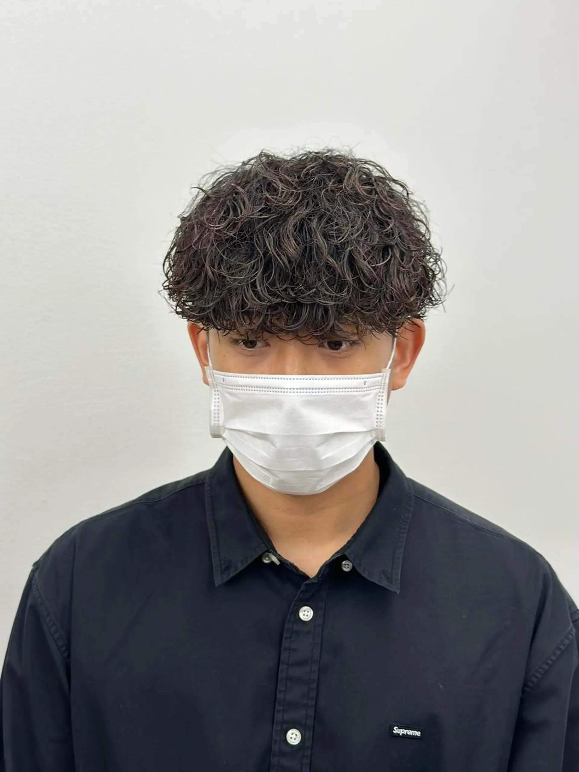 ショート パーマ メンズ メンズパーマ 波巻きパーマ カット パーマ ✂︎メンズパーマ✂︎ 伊藤秀真のヘアスタイル