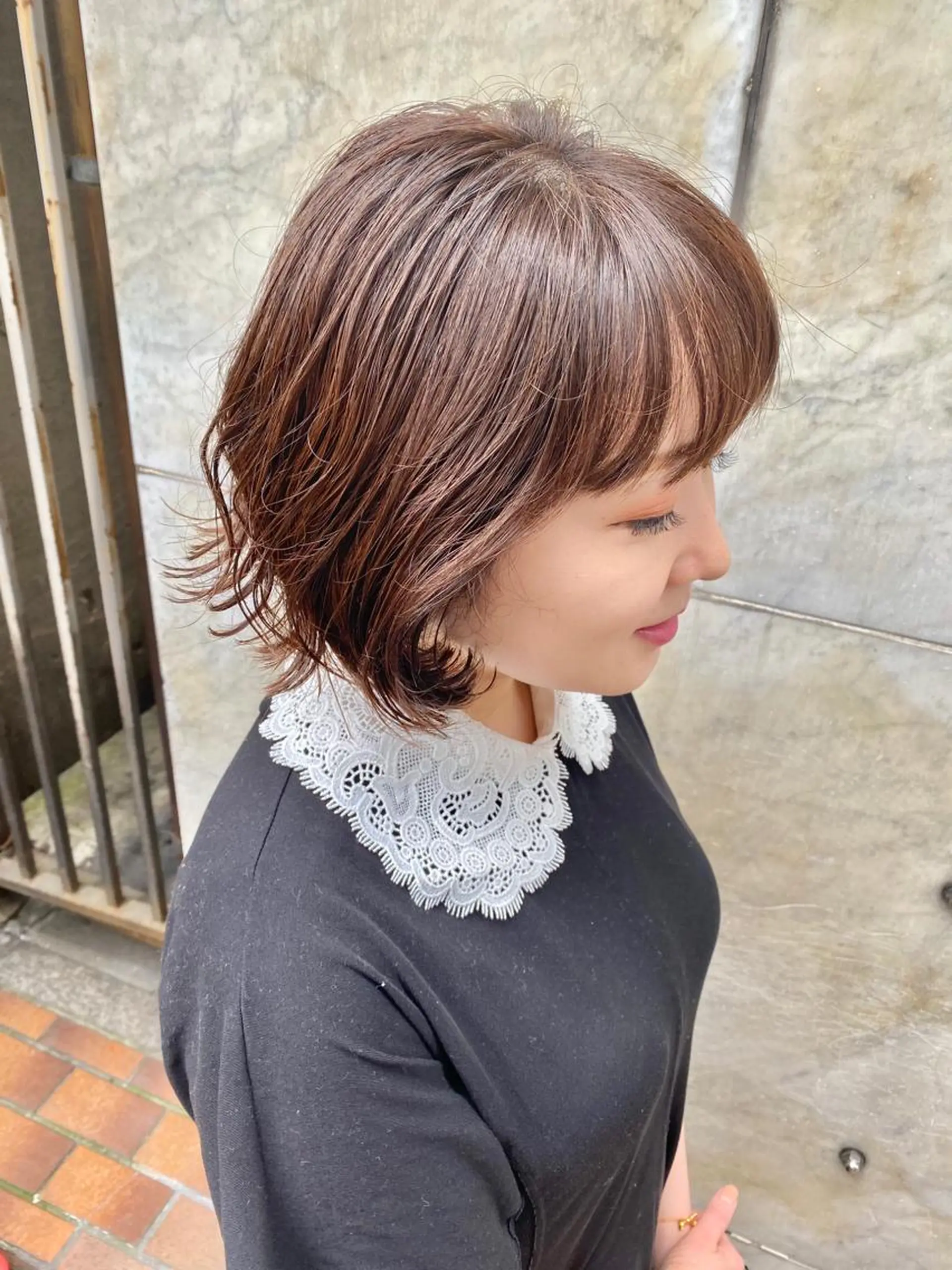 ミディアム パーマ 個室型サロン TRAN9UIL safric【サフリック】所属・【safric】 NAOのヘアスタイル