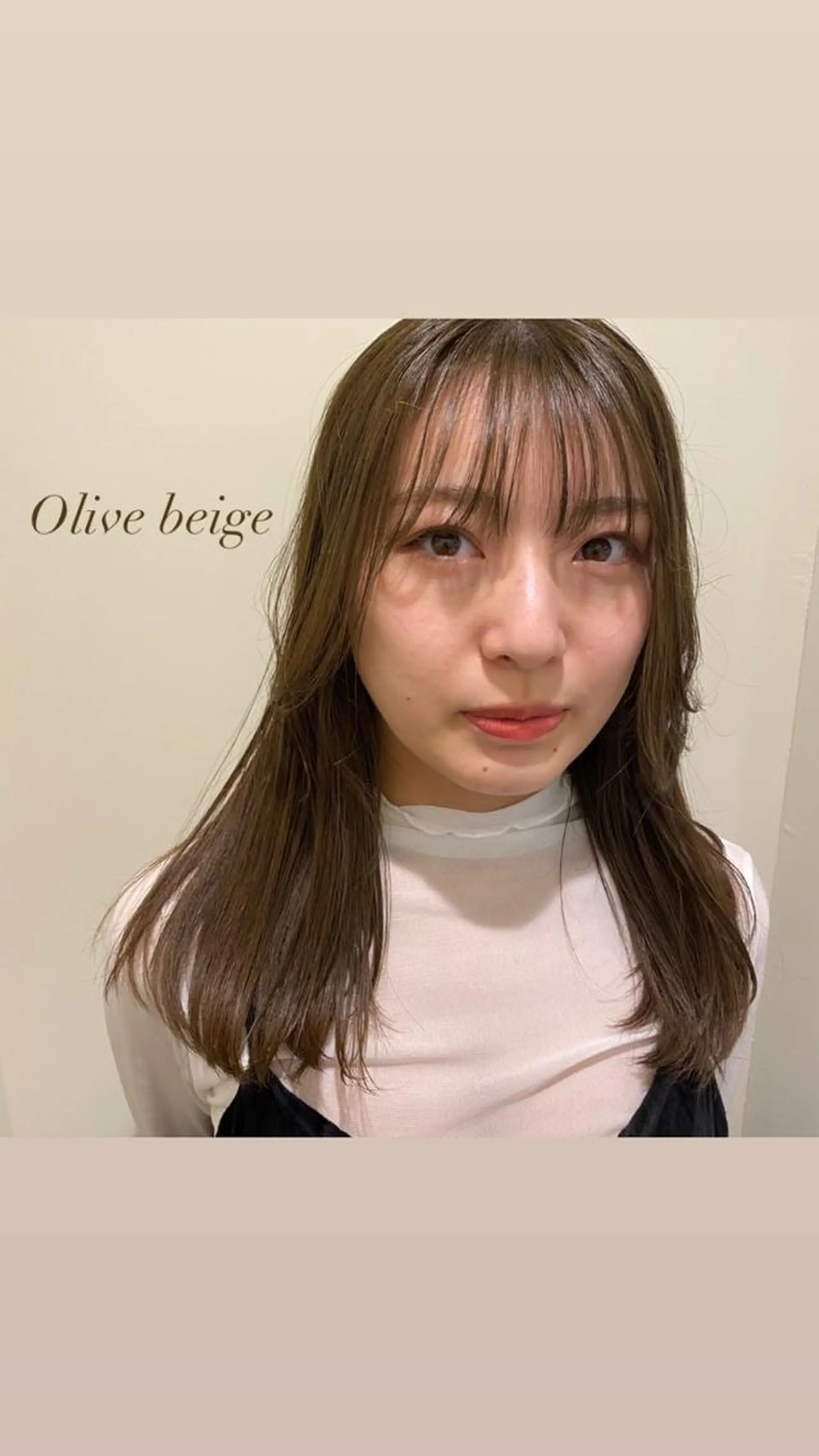 セミロング 奈良 彩華のヘアスタイル