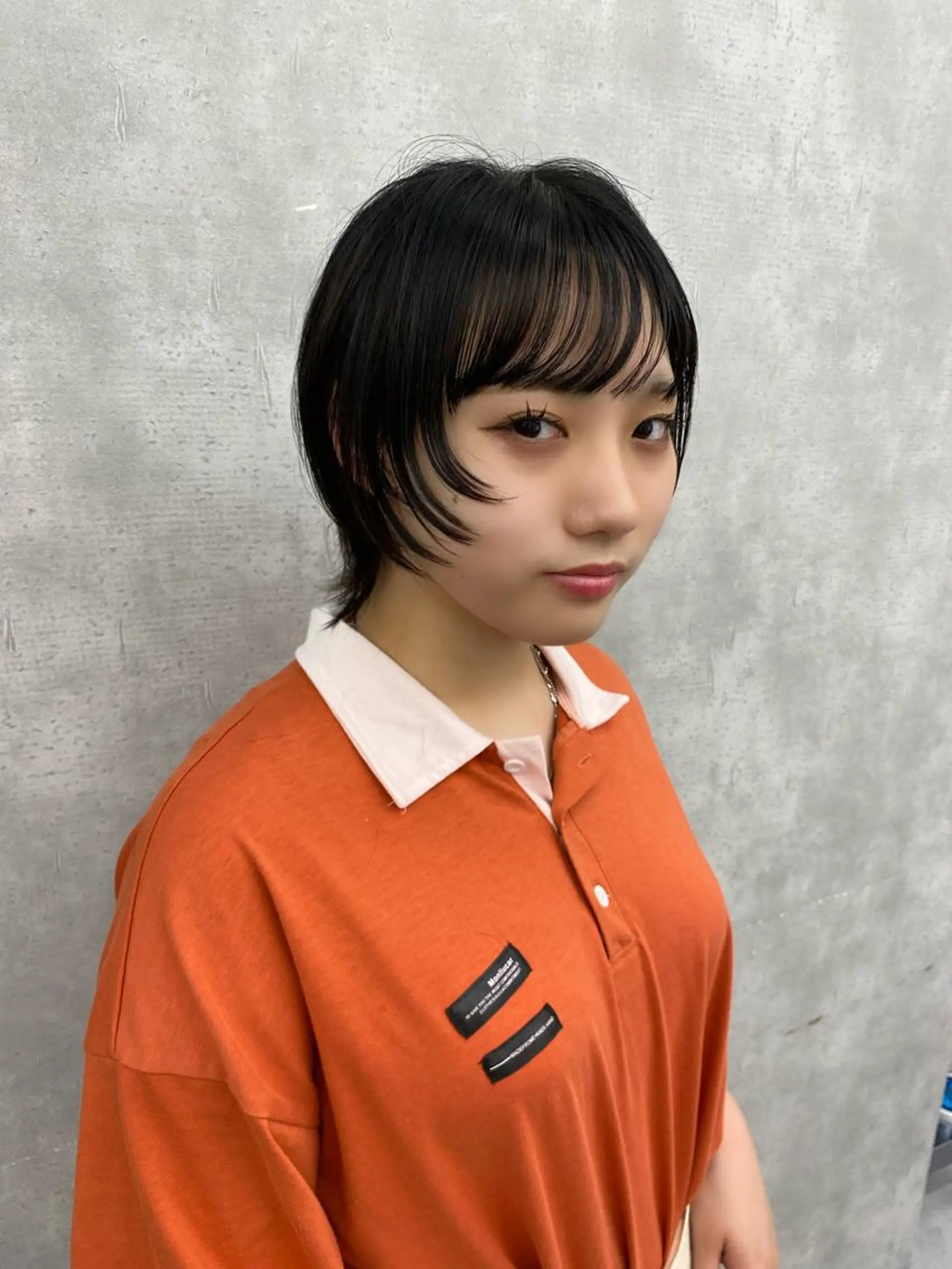 ショート カラー レイヤー/艶カラー /韓国ヘア/高松のヘアスタイル