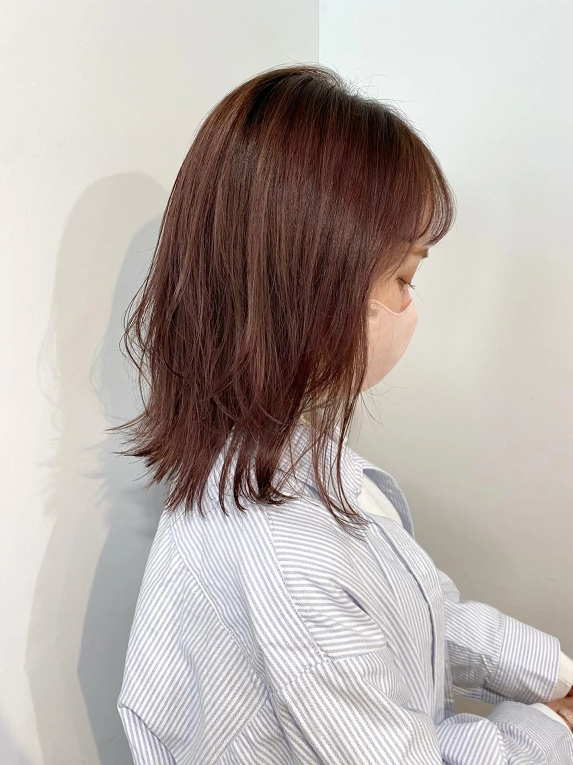 ミディアム カラー レイヤー/大人ボブ 渡邉【日吉美容室】のヘアスタイル