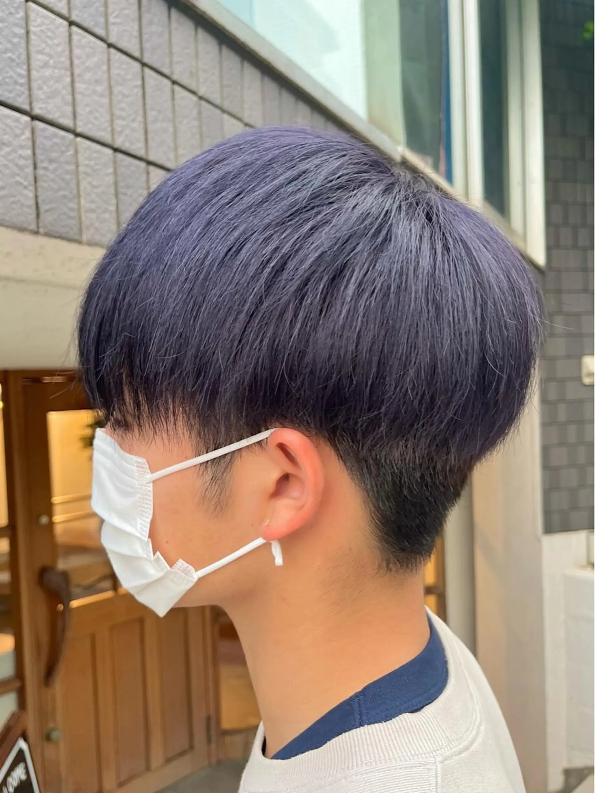 カラー メンズ ブルーカラー ブルーラベンダー ラベンダーカラー ヘアカラー 透明感カラー/ ブリーチ無し/RYOのヘアスタイル