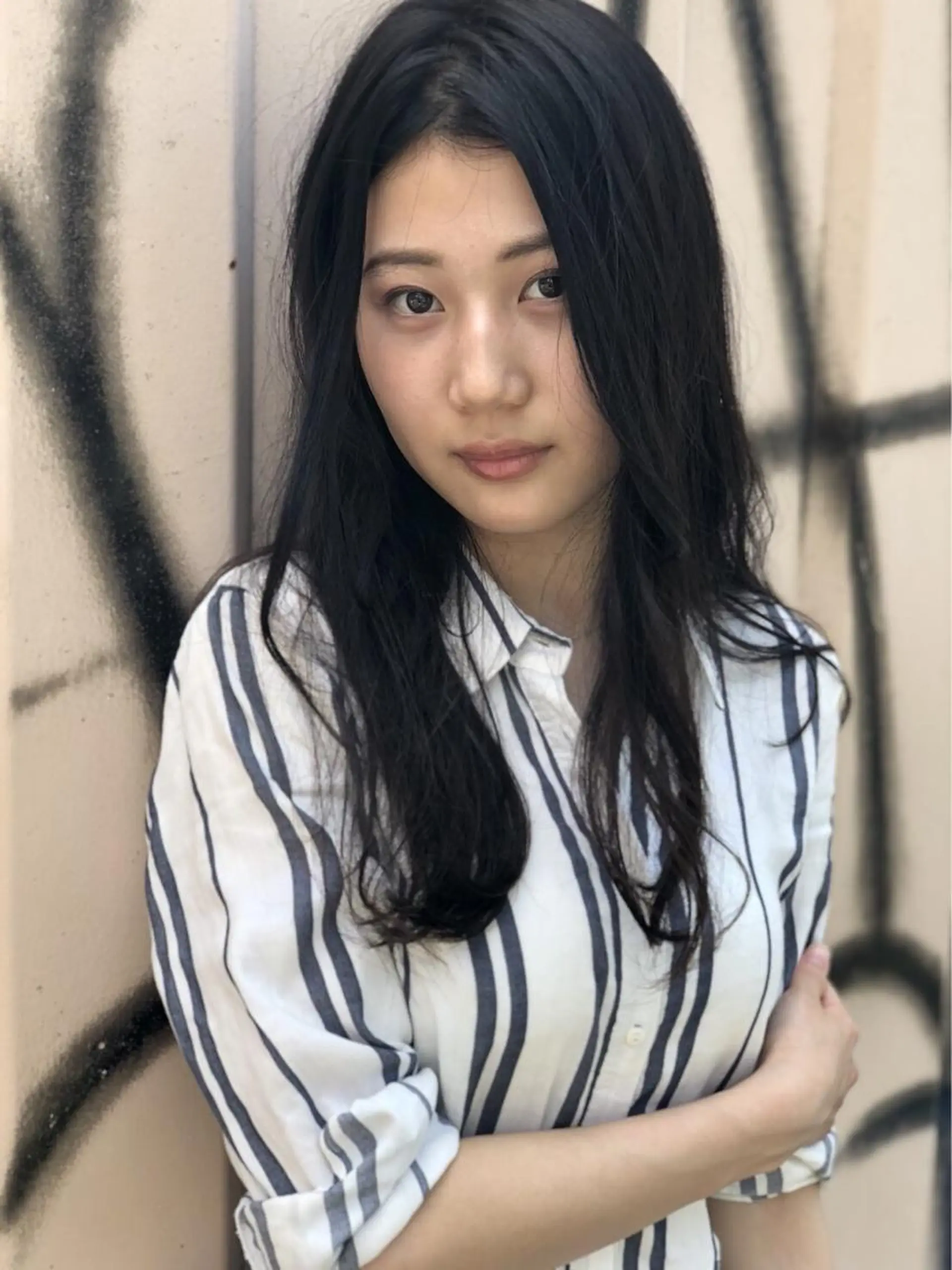 ロング カラー パーマ ロング 安達 俊亮のヘアスタイル