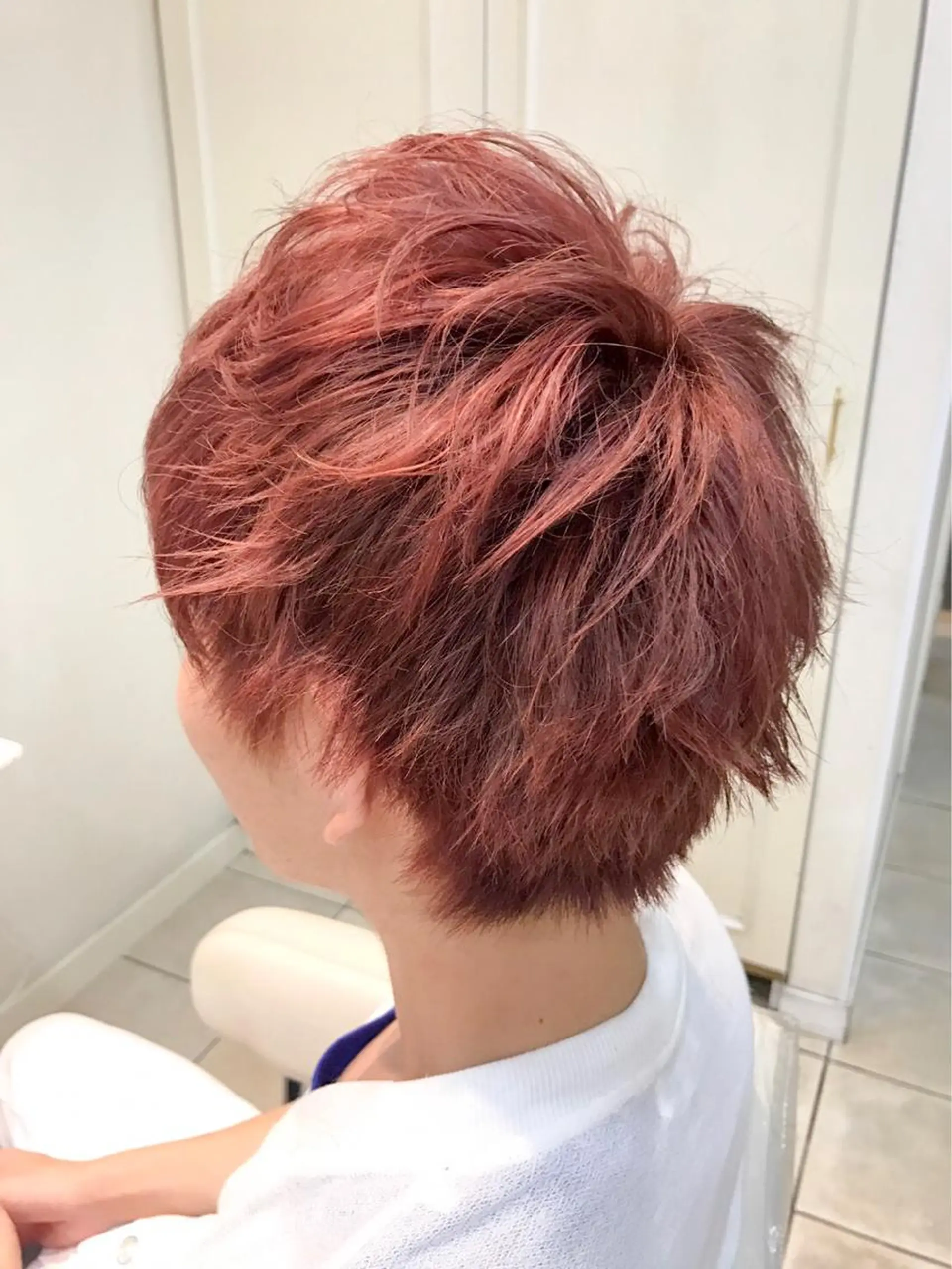 ショート カラー メンズ ダブルカラー ダメージレス 桧山店長のヘアスタイル