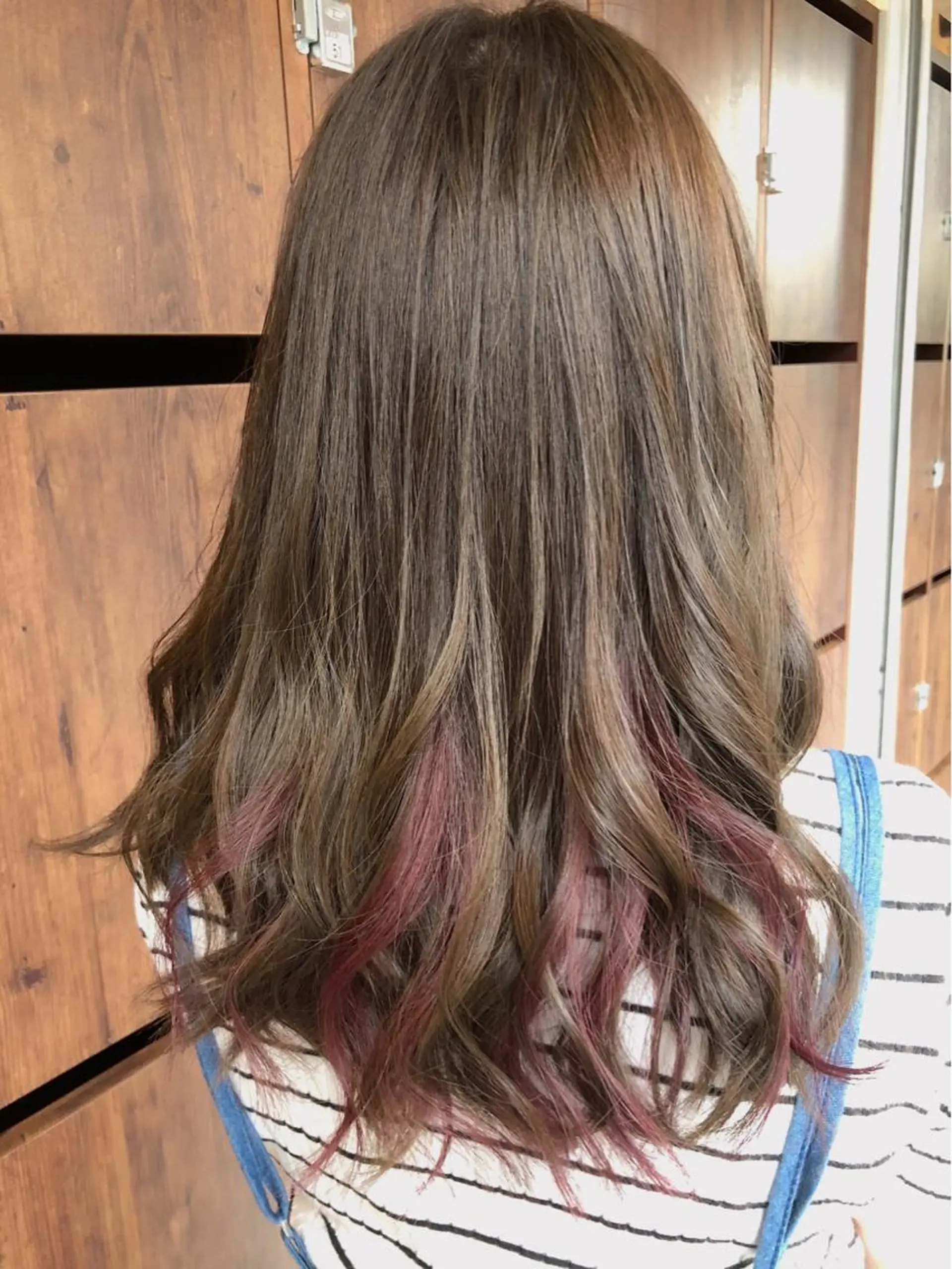 セミロング カラー Baby Step ウエノのヘアスタイル