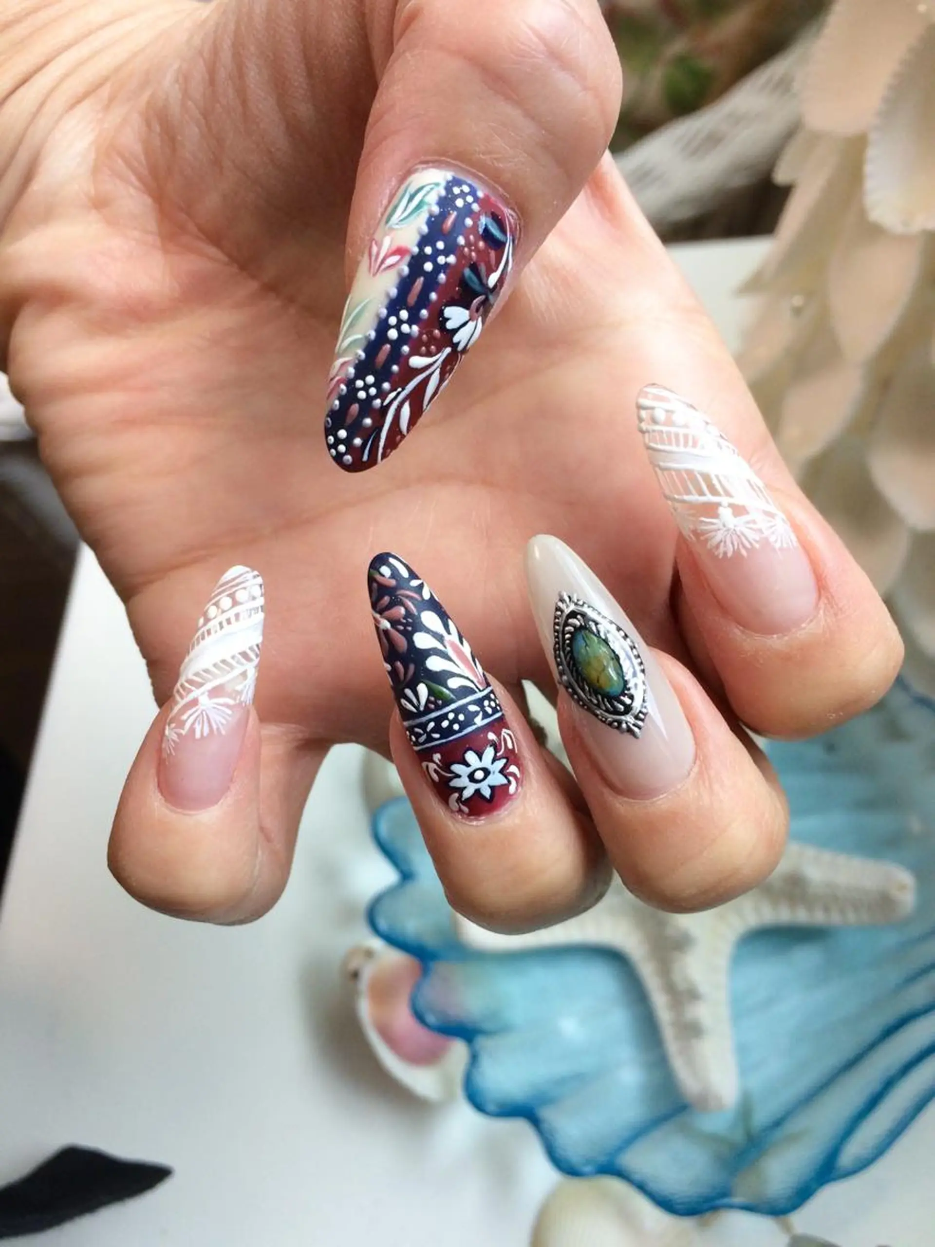 ネイル ハンドネイル Nailsalon E's cafeのネイルデザイン