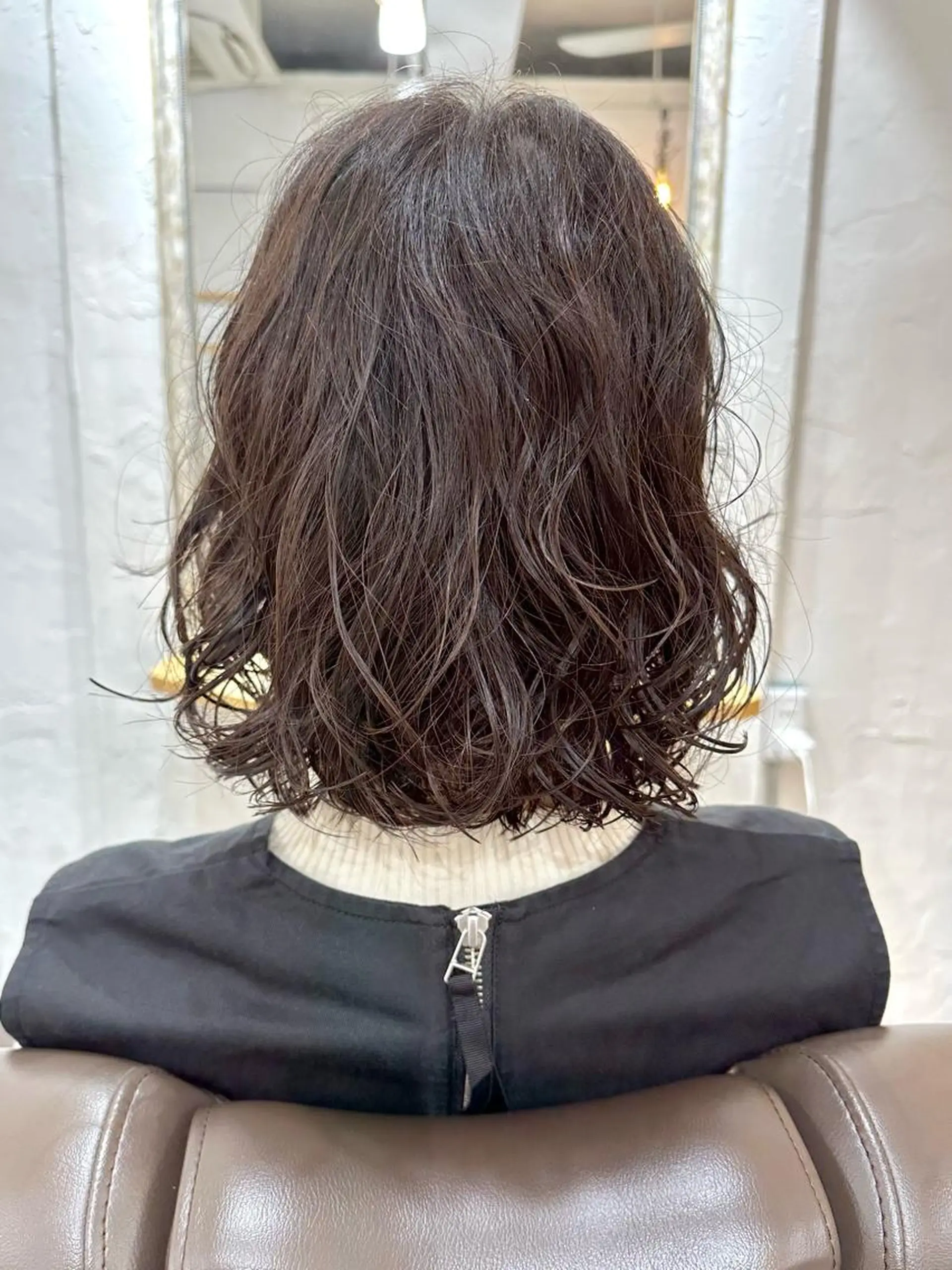 ミディアム パーマ 銀座No.1髪質改善 縮毛矯正/本木のヘアスタイル