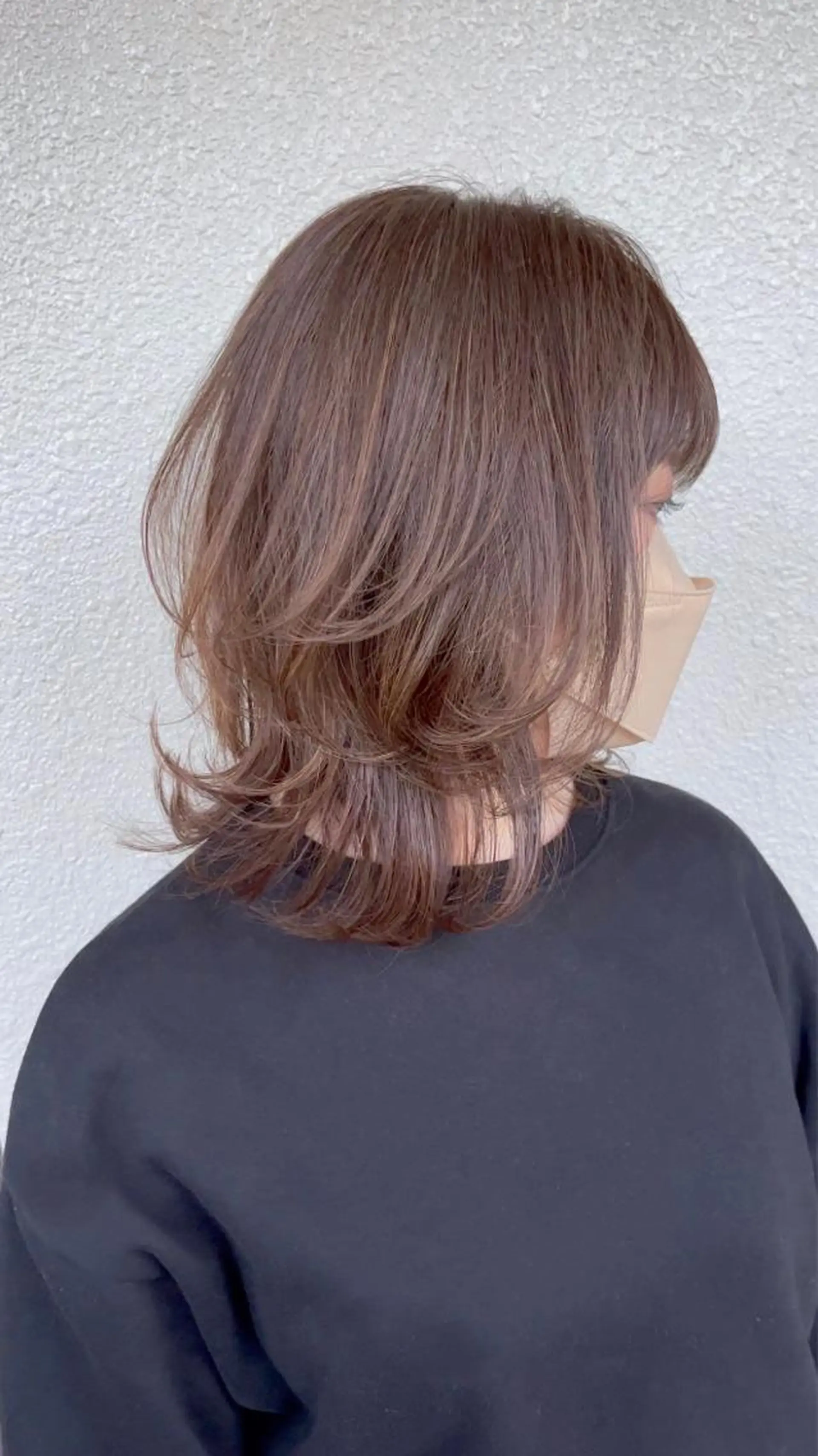 ミディアム カラー ベージュカラー コバヤシ タイジュのヘアスタイル
