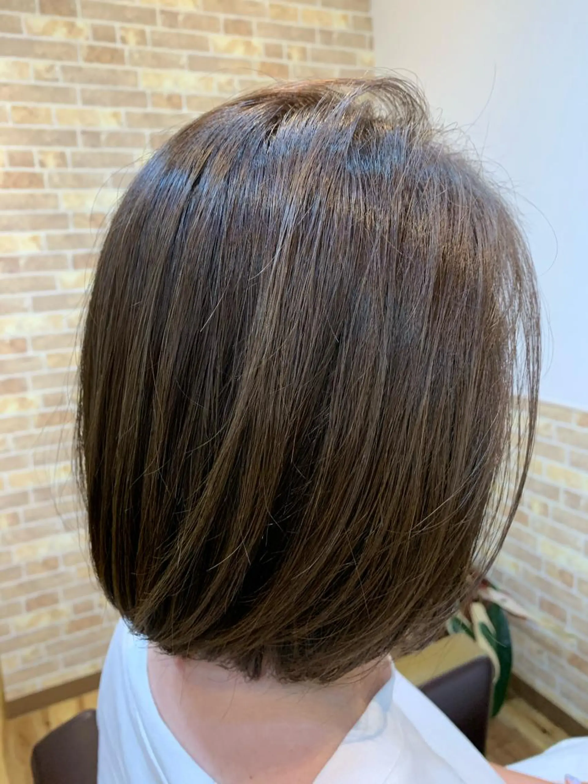 ミディアム カラー ヘアカラー トリートメント ヘアーハウス テンプラードのヘアスタイル