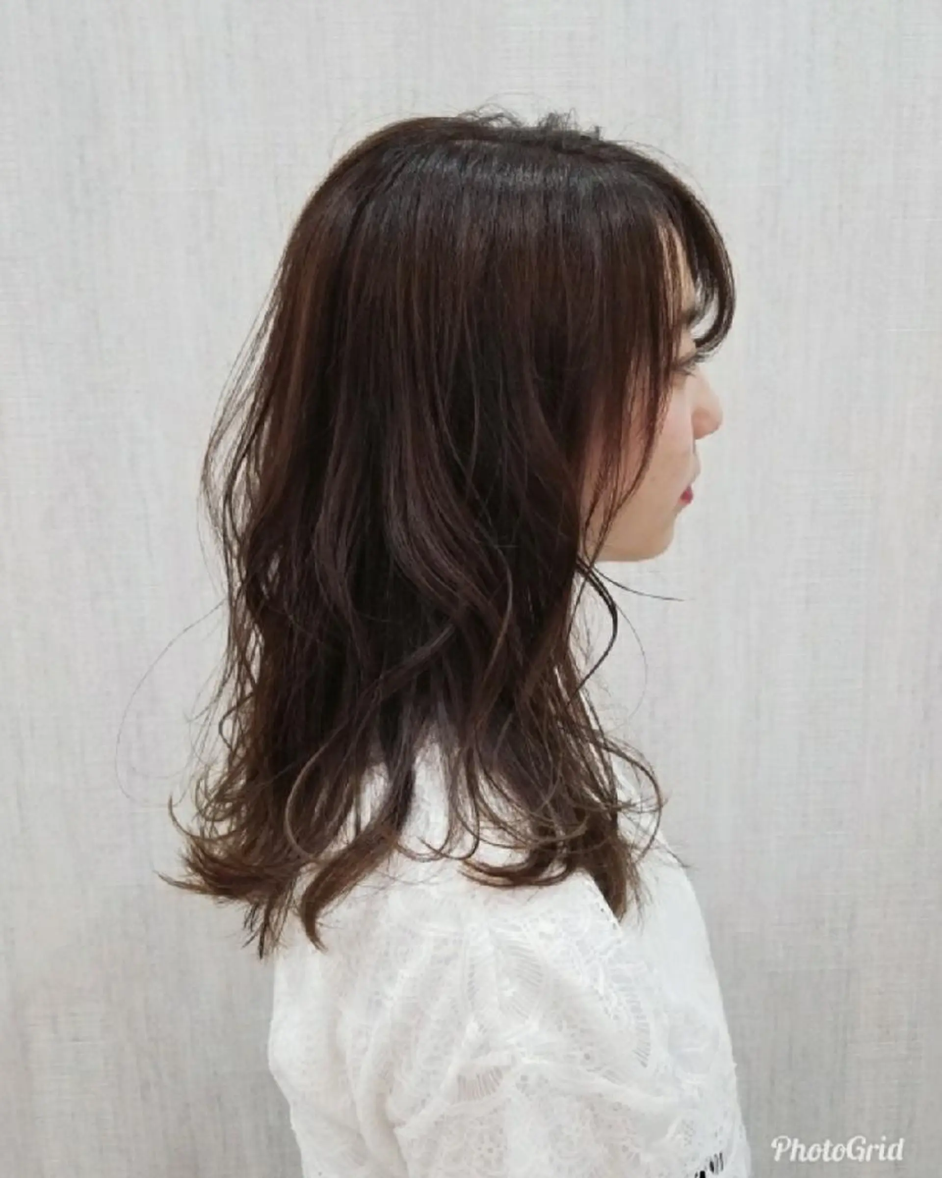 セミロング アッシュ レイヤーカット/ 髪質改善/代表西村のヘアスタイル