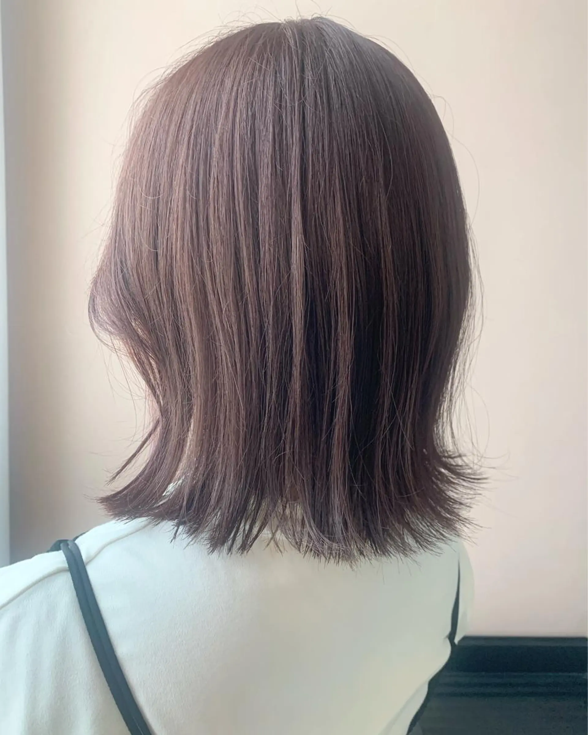 ミディアム カラー ブリーチ ケアカラー ラベンダーカラー ブリーチなしカラー ピンクカラー カット ヘアカラー トリートメント hub hair レイヤー/透明感のヘアスタイル