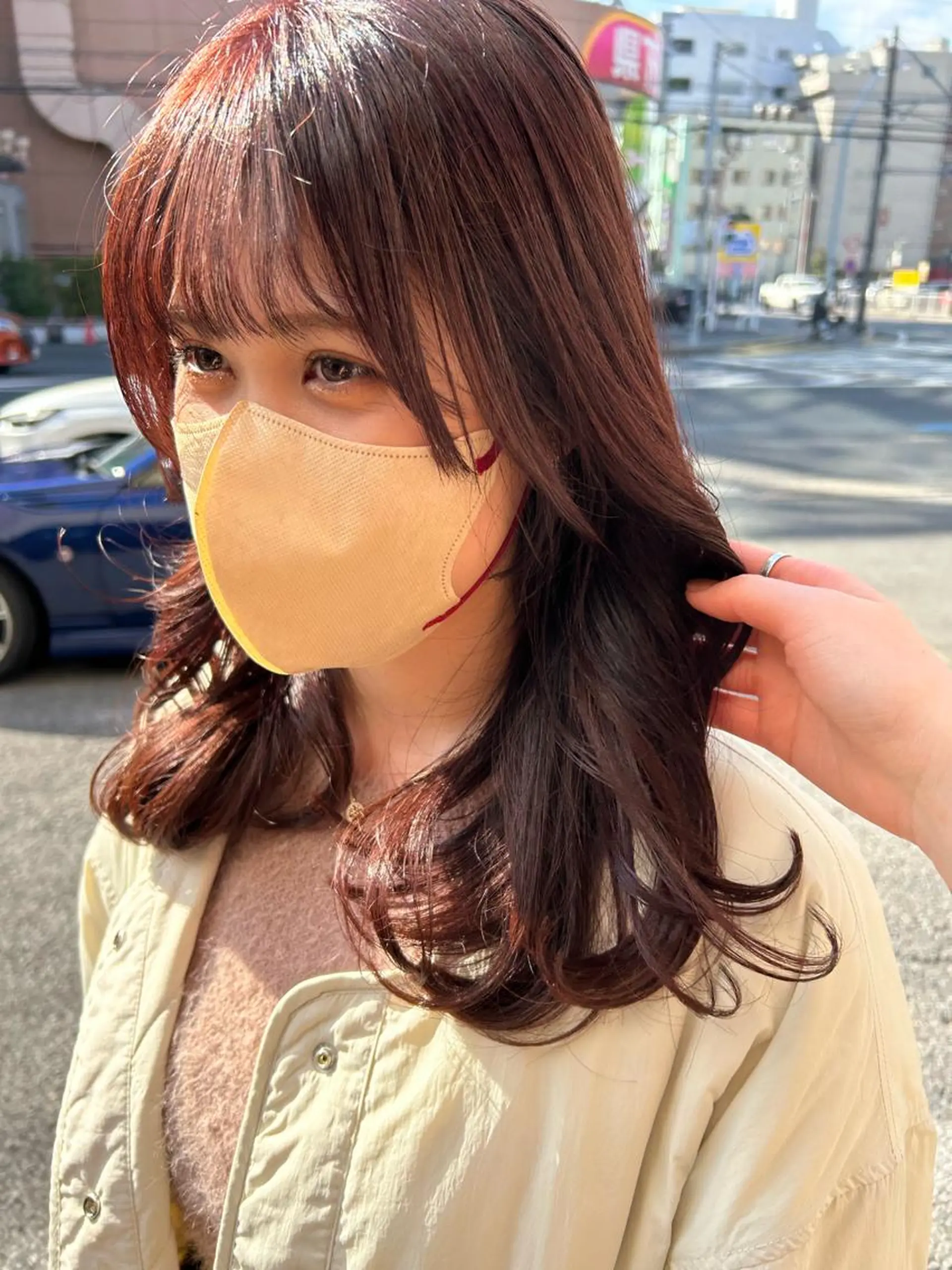 ロング カラー ラベンダーカラー ピンクカラー ピンクラベンダー カット ヘアカラー トリートメント 🫧顔周りカット 🫧樫村優香のヘアスタイル