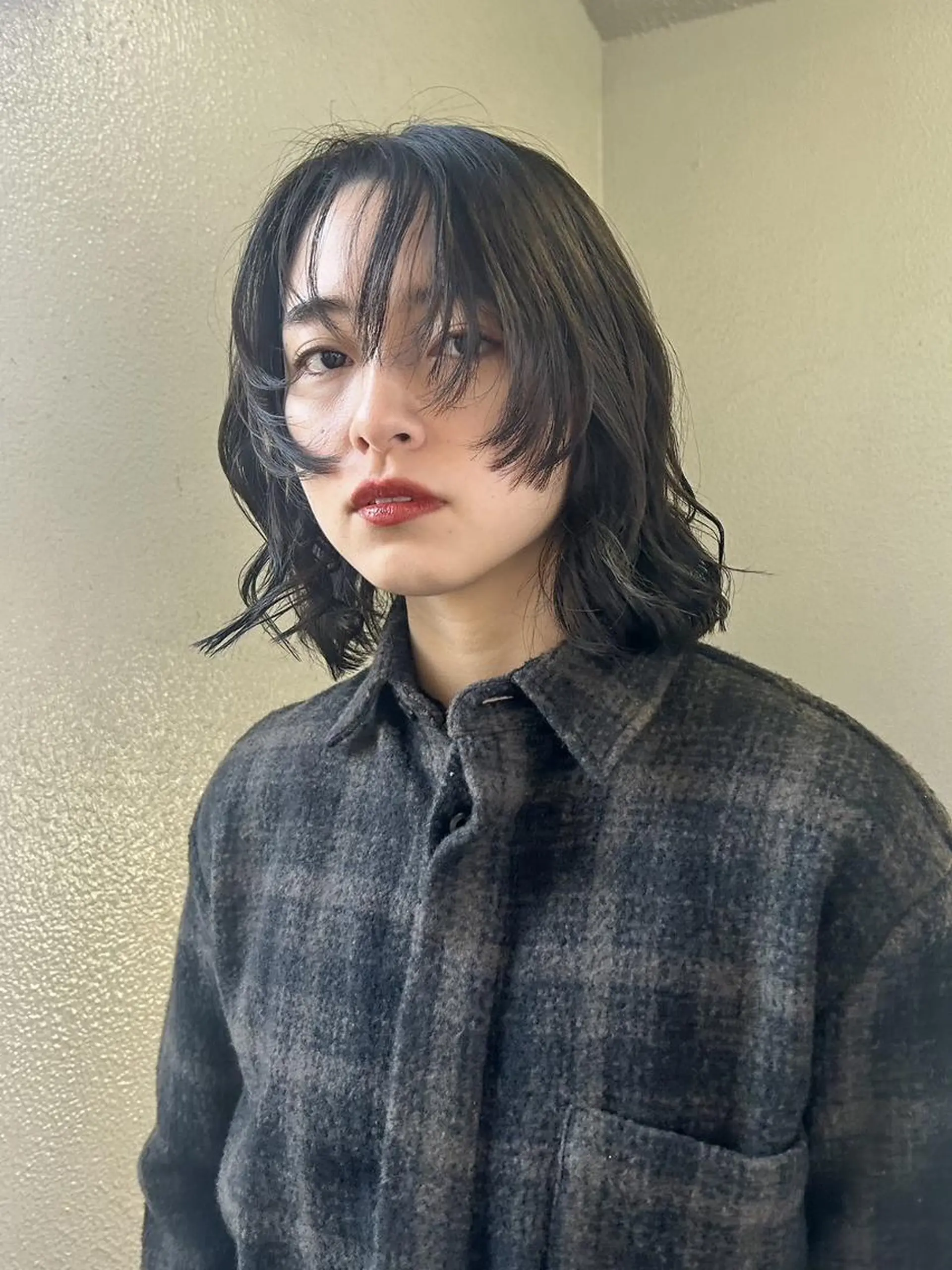 ミディアム パーマ カット パーマ トリートメント 🌼U24 ヘアデザインラボのヘアスタイル