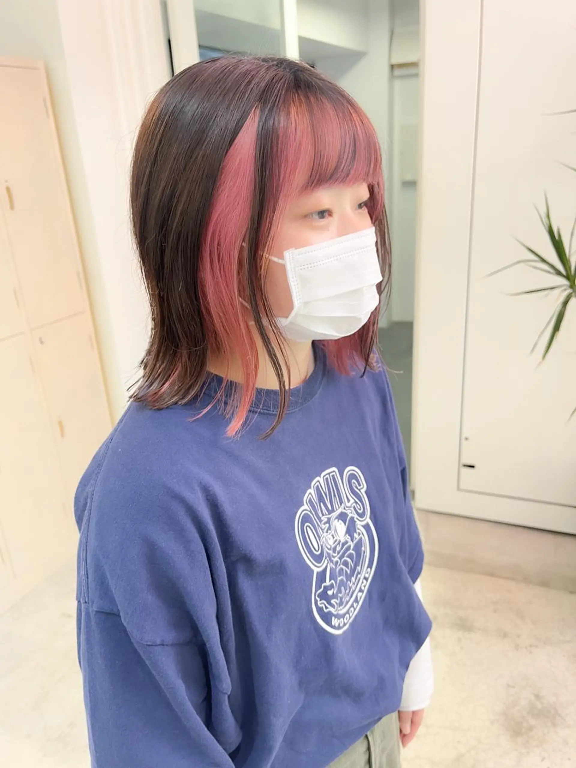 ミディアム カラー ハイトーンを育てる ブリーチカラー/牧原のヘアスタイル