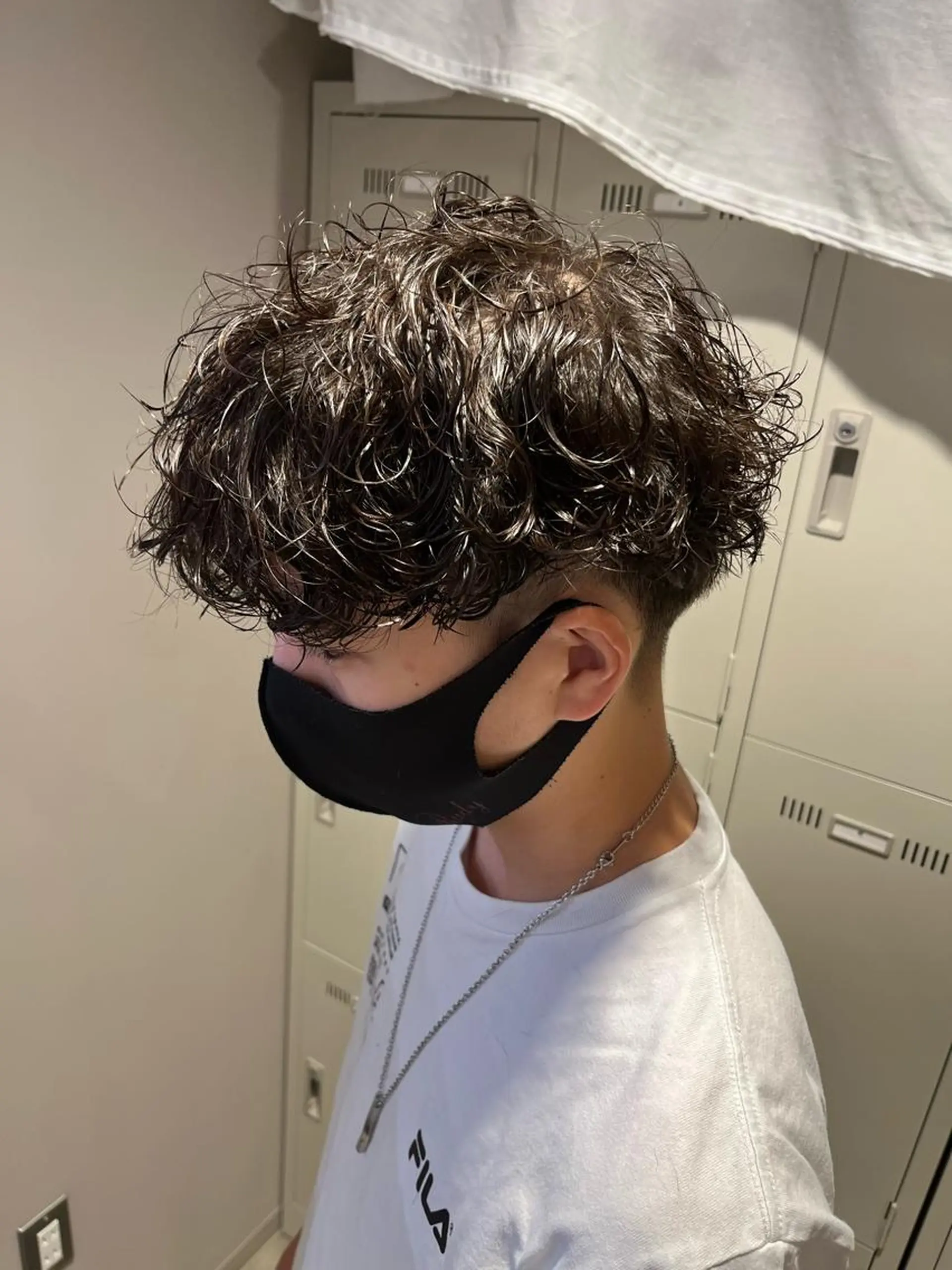 ミディアム パーマ メンズ 横浜駅メンズパーマ師 🌀岩﨑弘成🌀のヘアスタイル