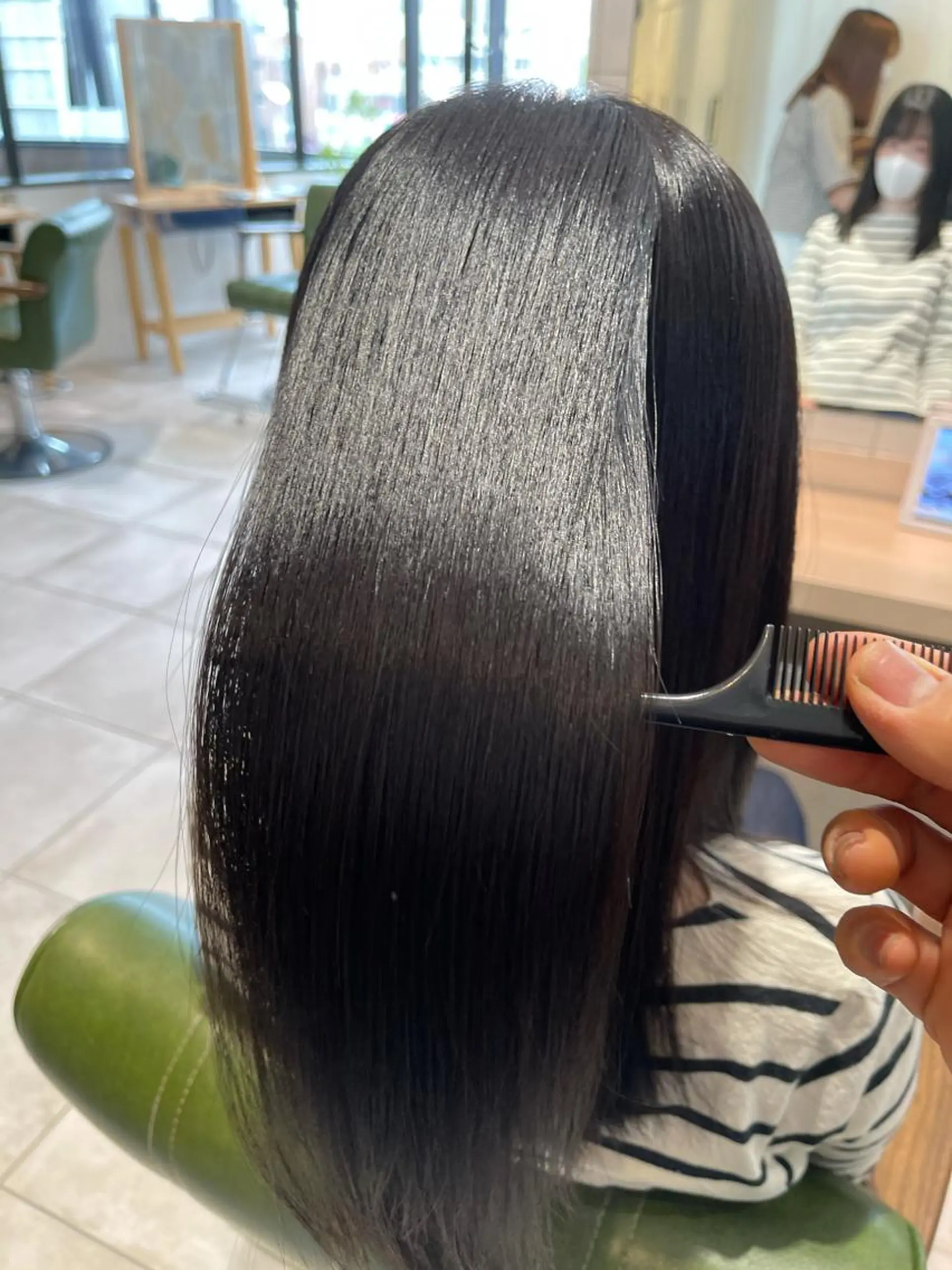 セミロング 酸性ストレート カット 縮毛矯正 トリートメント EARTH 志木店のヘアスタイル