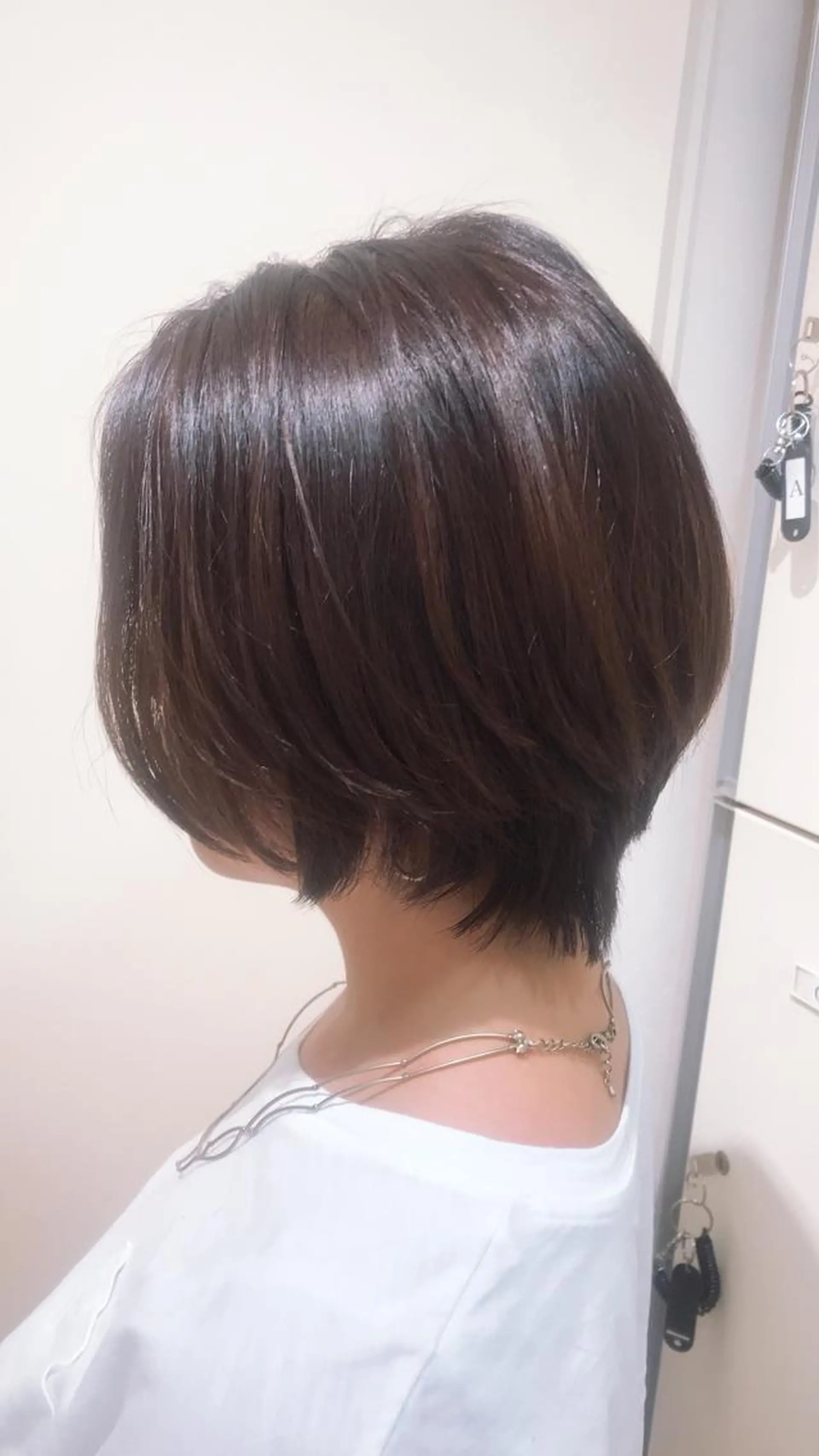 ショート カラー パーマ 艶髪✨髪質改善カラー 楠本浩子のヘアスタイル