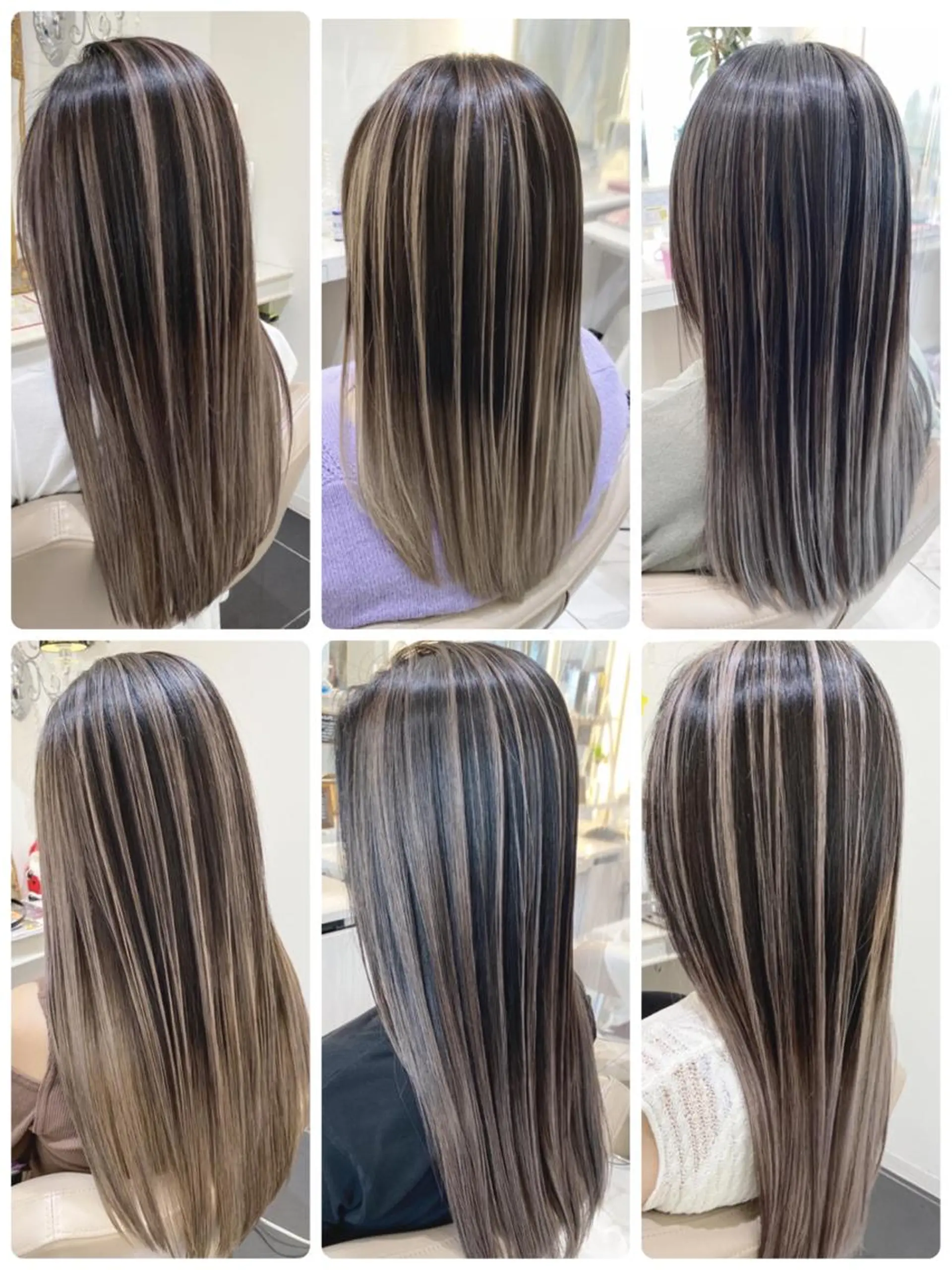 ロング カラー バレイヤージュ レイヤーカット ロング カット ヘアカラー トリートメント 山崎俊輔/髪質改善 /バレイヤージュのヘアスタイル