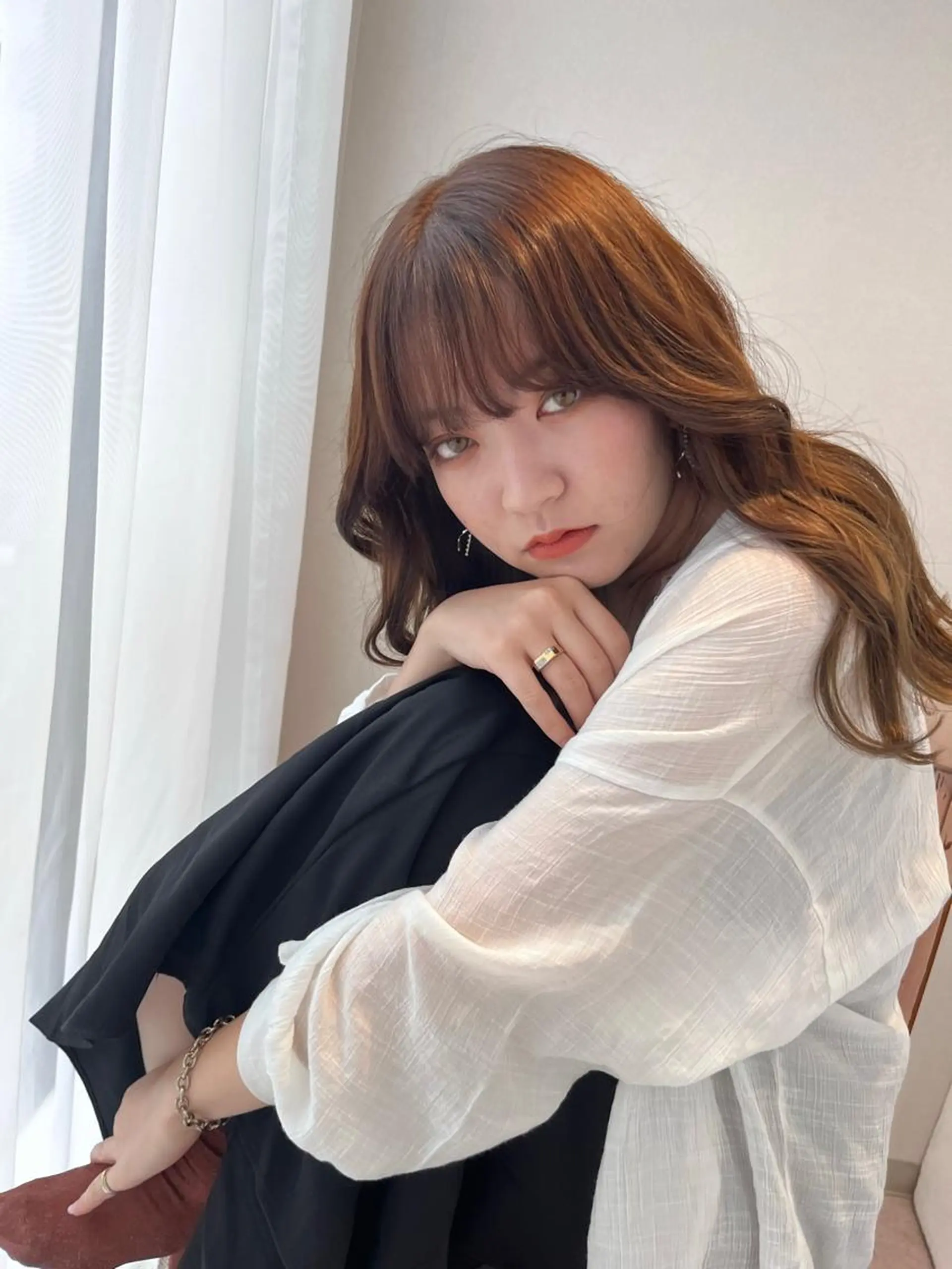 ロング カラー Rinka/梅田/ 透け感カラー🤎のヘアスタイル