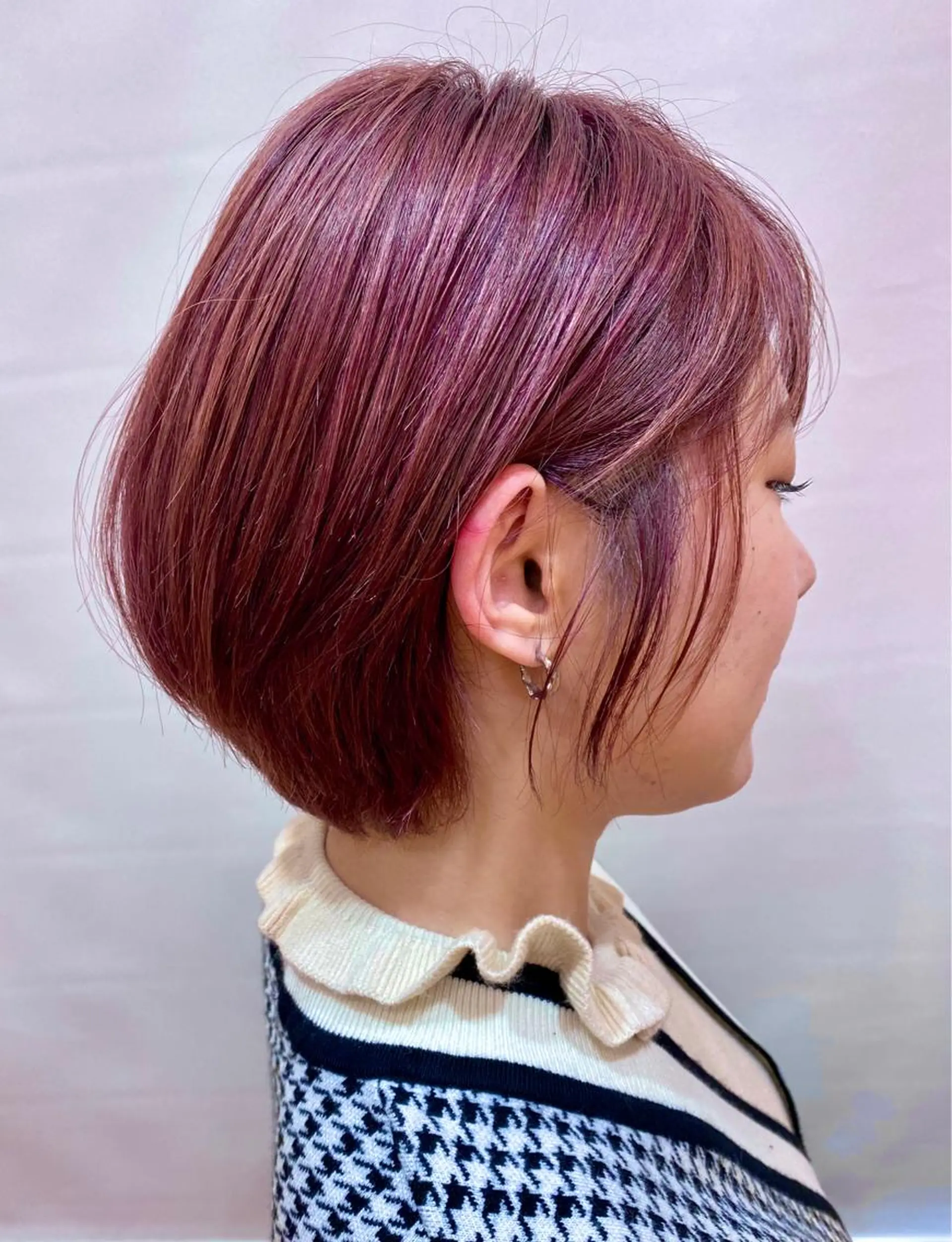 ショート カラー アッシュ ブリーチ ピンクカラー ピンクアッシュ toap.所属・大野 あさみのヘアスタイル