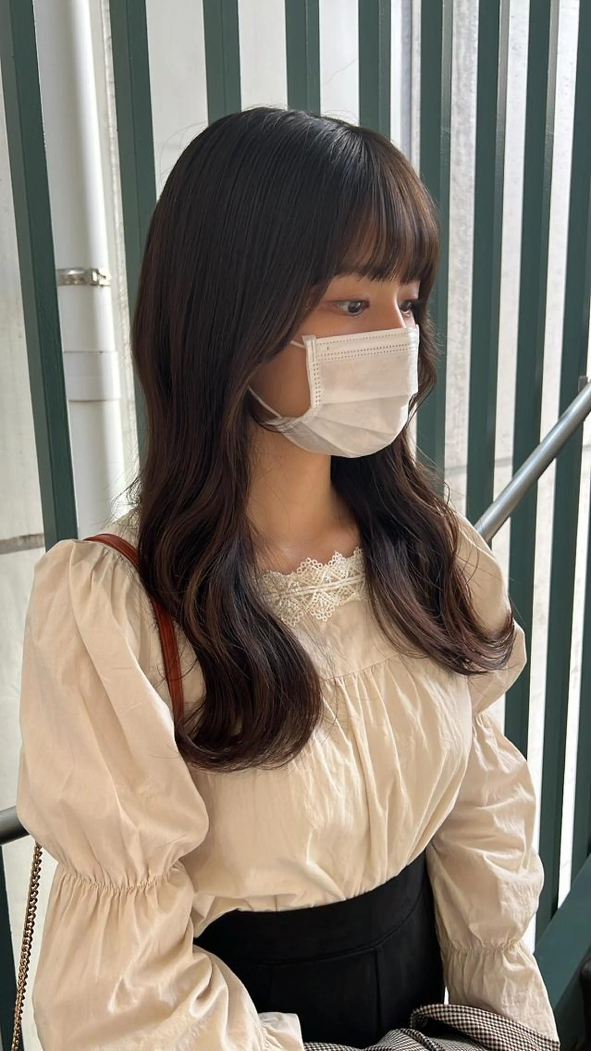 セミロング カラー 韓国風ヘア 韓国🇰🇷レイヤー 映える顔周り🩷のヘアスタイル