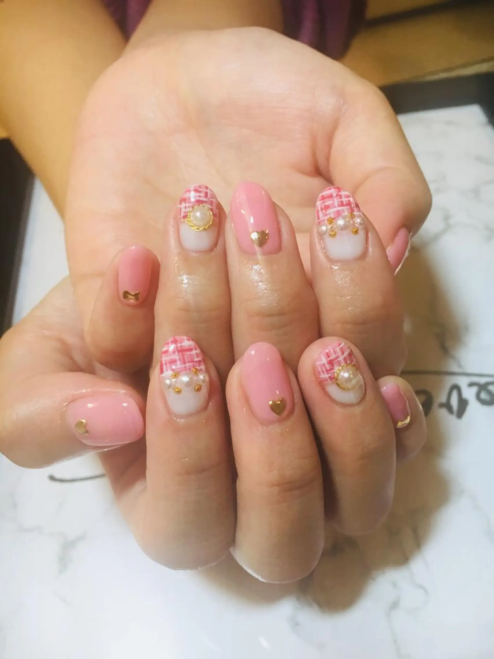 ネイル 持ち込み ハンドネイル LOVE NAIL 💕Sonoのネイルデザイン