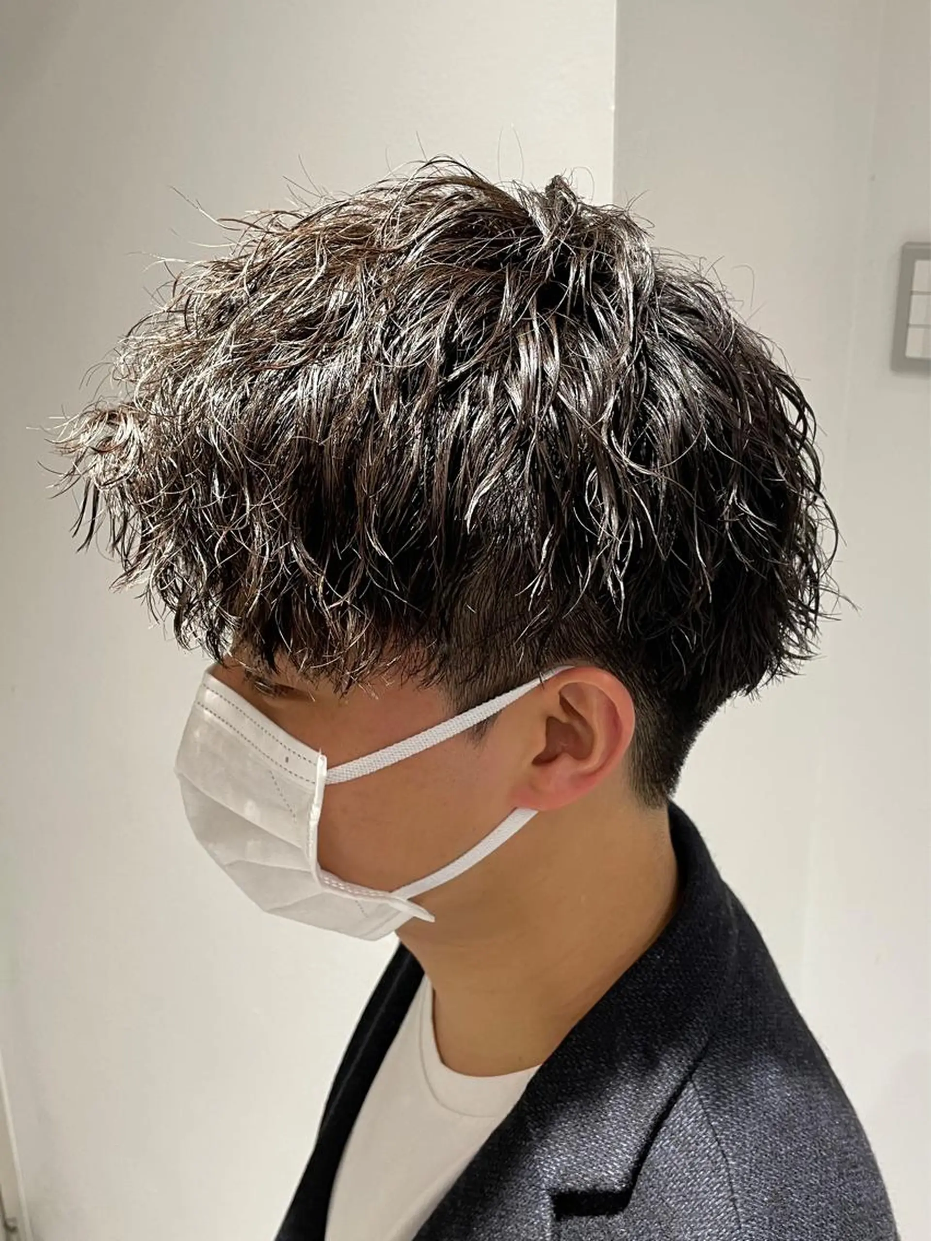 パーマ メンズ ショート/メンズ特化 オオクボユウタのヘアスタイル