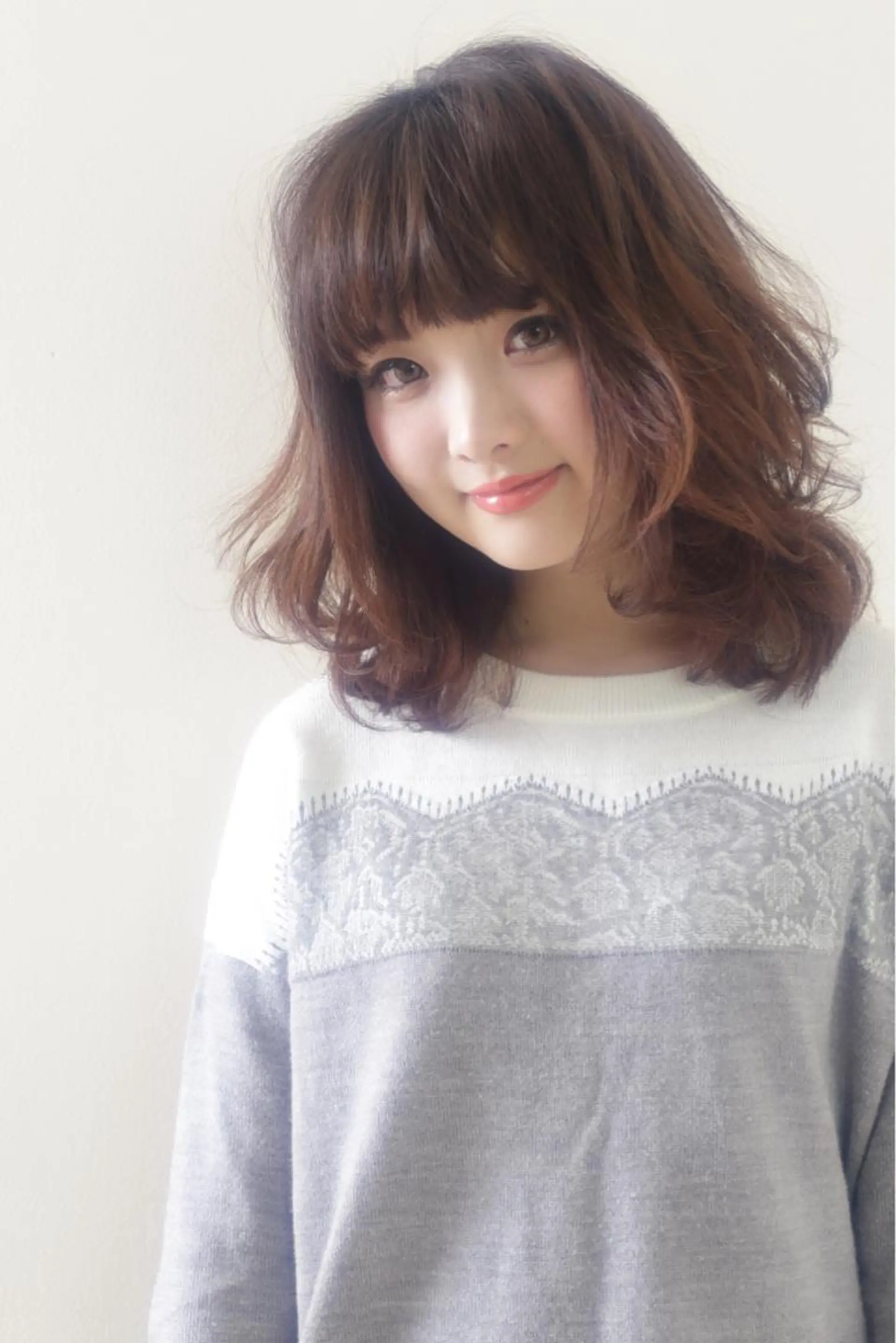 ミディアム セミロング タジマ ヤスヒサのヘアスタイル