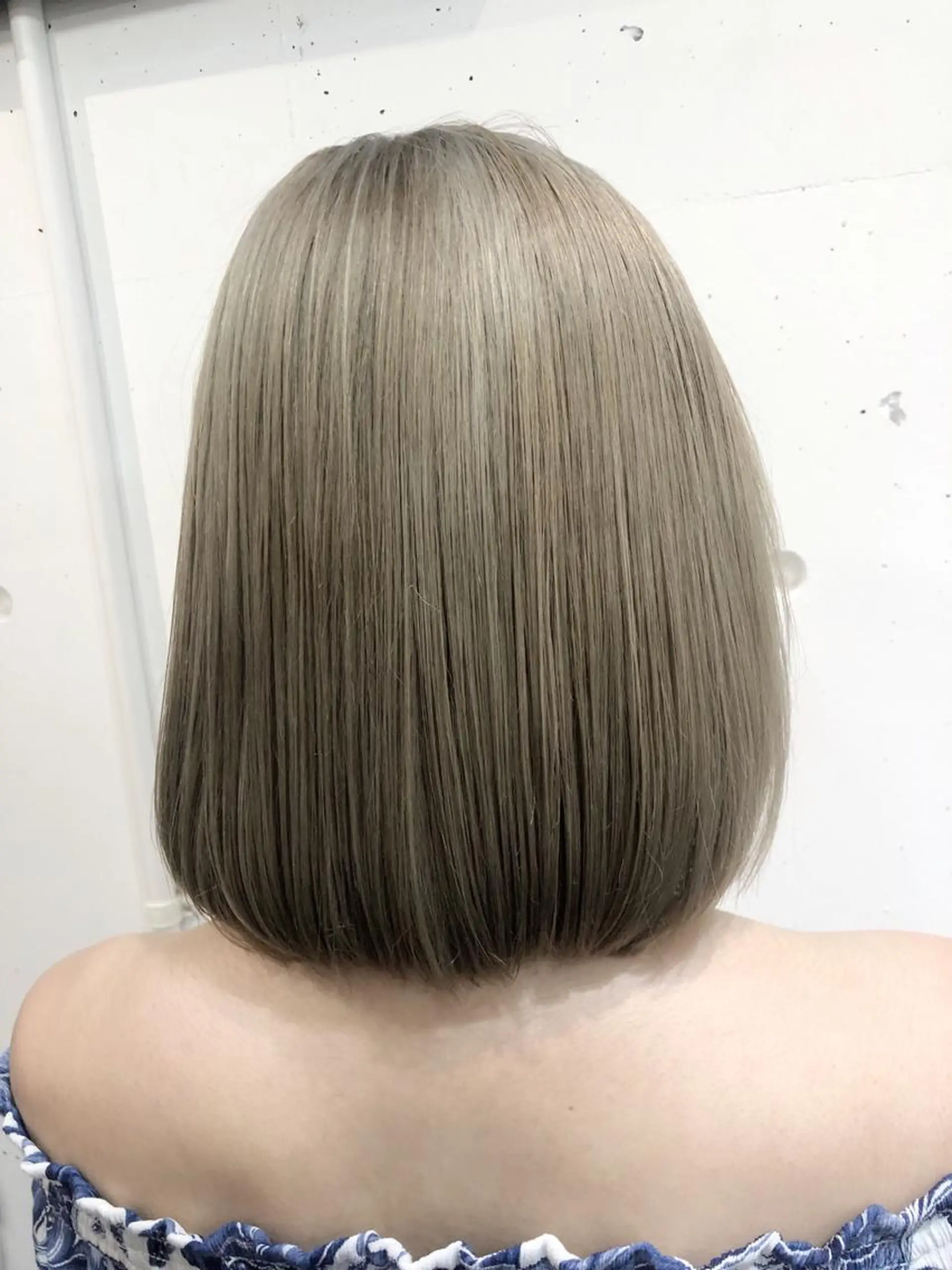 カラー ブリーチ ヘアカラー トリートメント ヘッドスパ グレージュ/髪質改善 Yamato.hのヘアスタイル